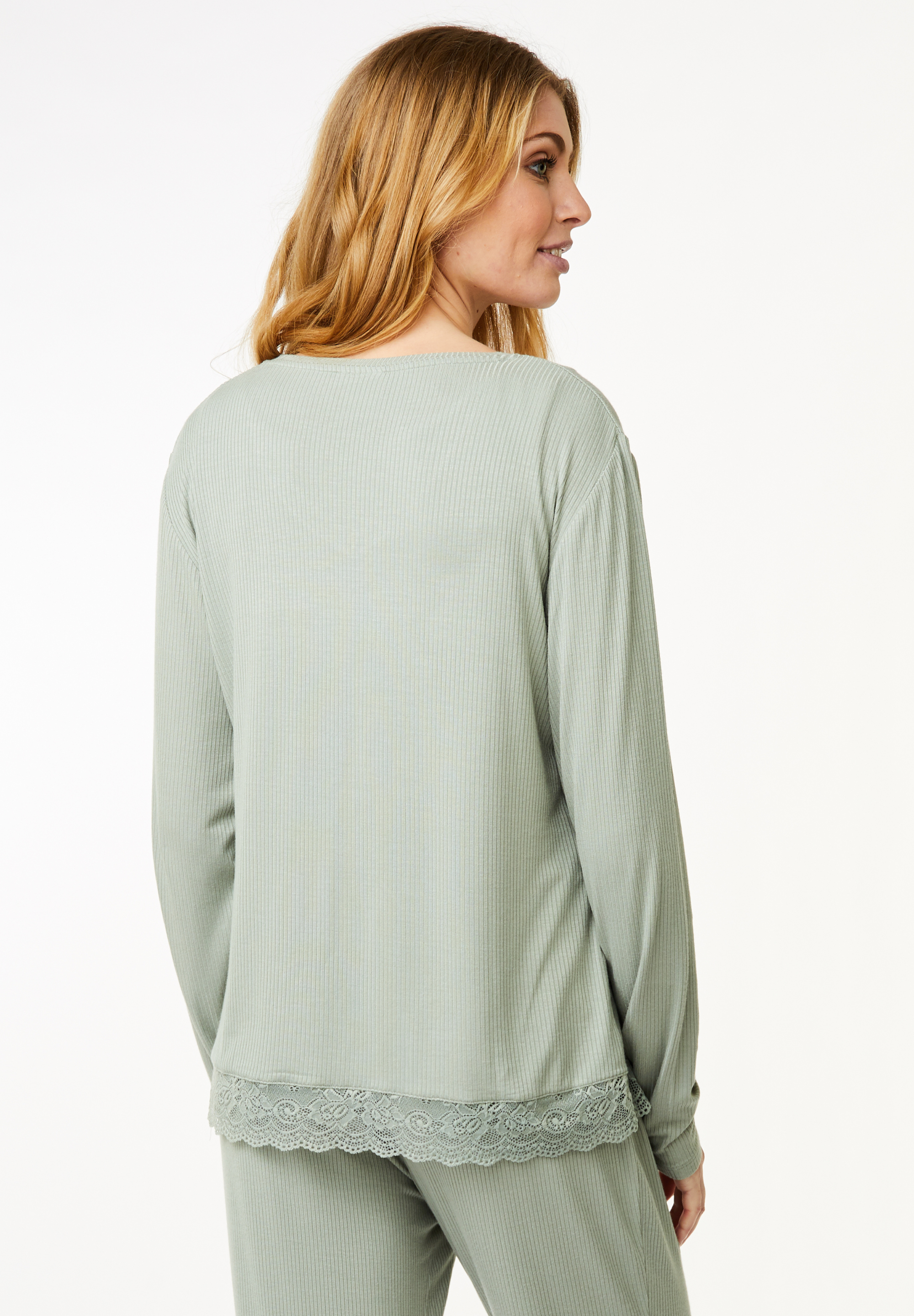 Mayla Long Sleeve T-Shirt, Iceberg Green