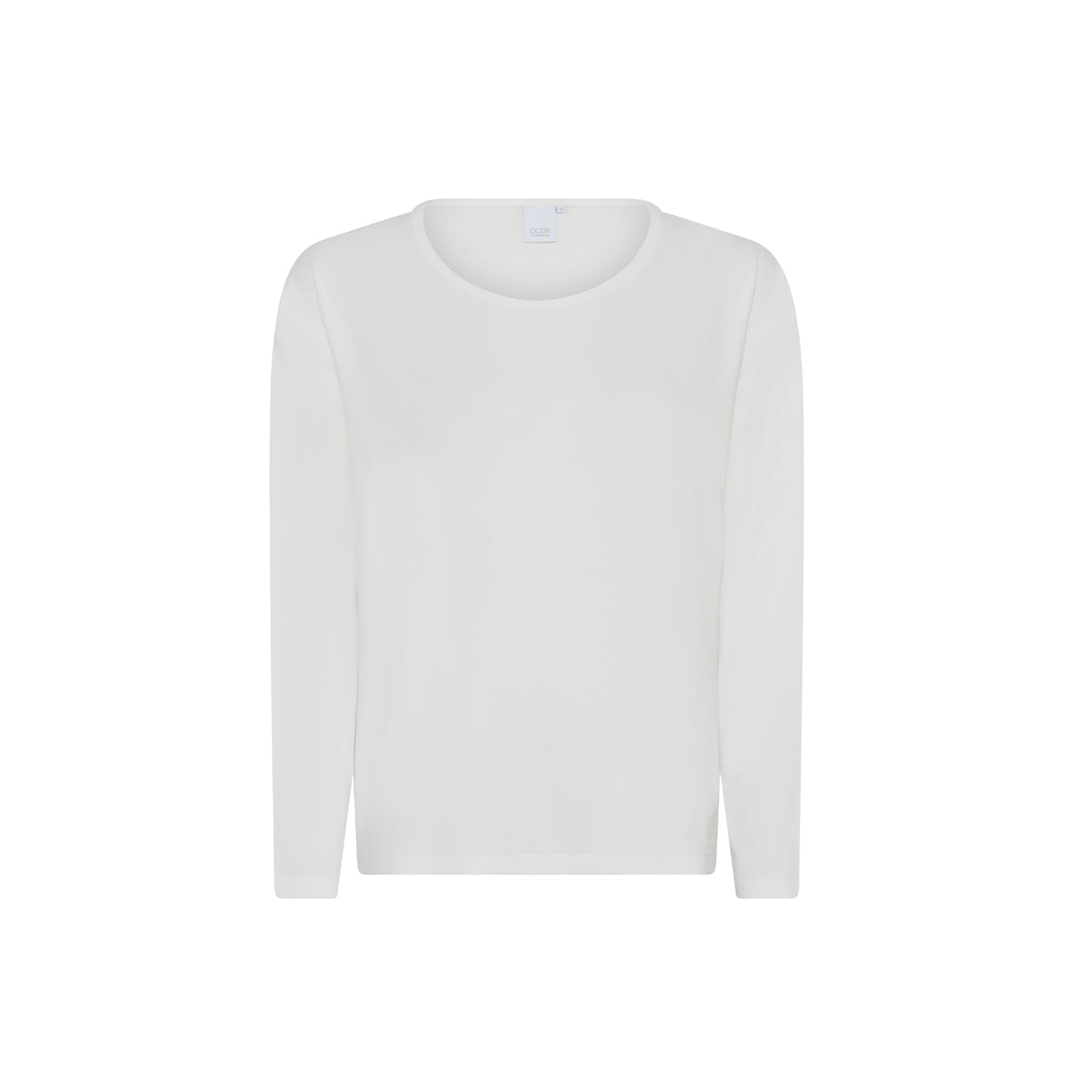 Britt Langarm-T-Shirt, Schneeweiß