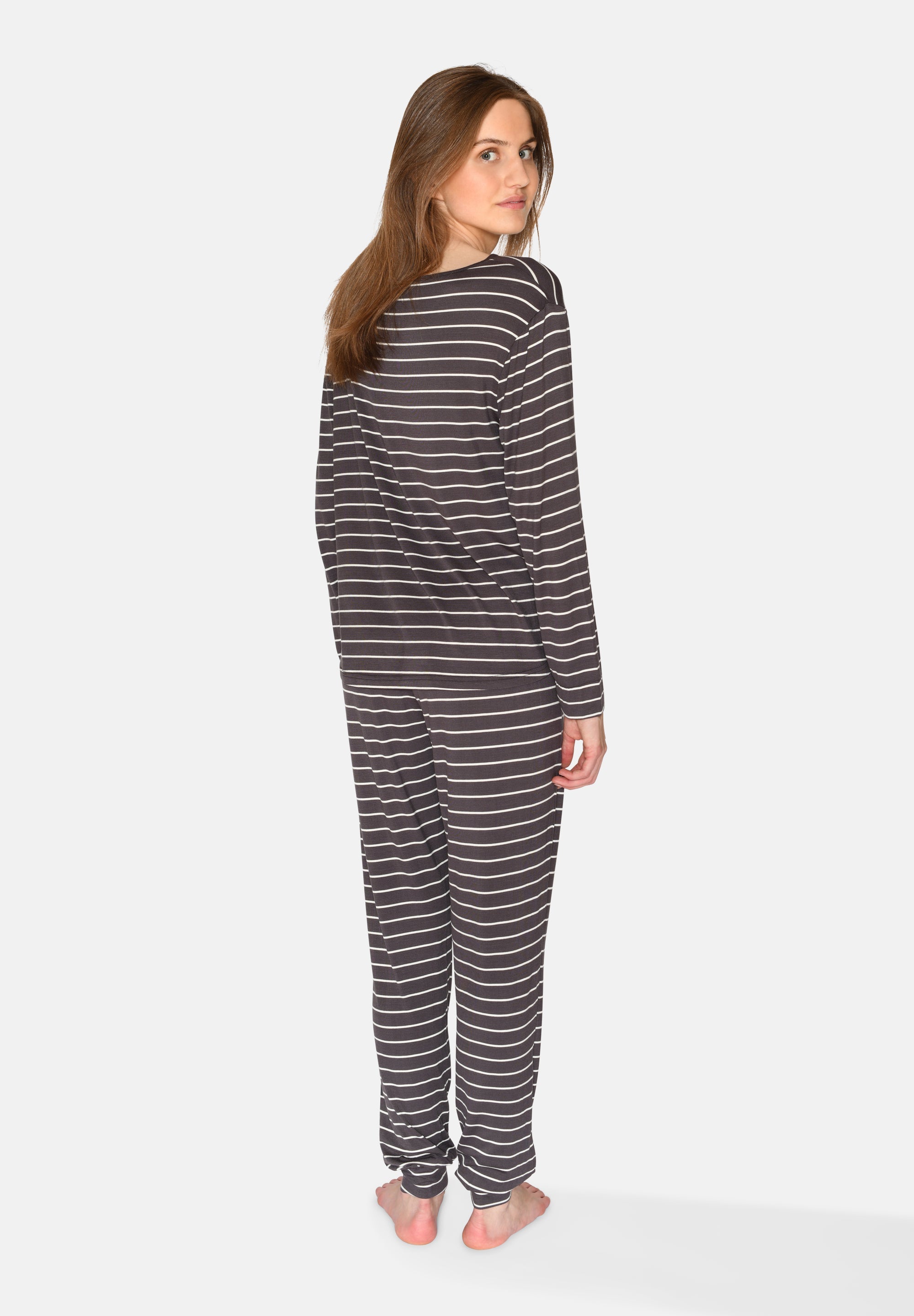 Nisha L/S T-shirt, Pavement Stripe