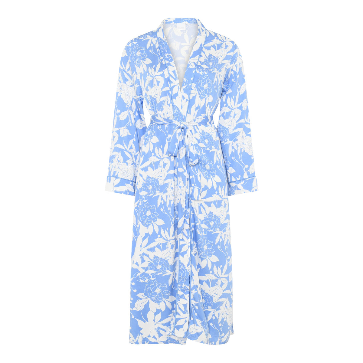 Noa Kimono, Azurblau Allover-Print
