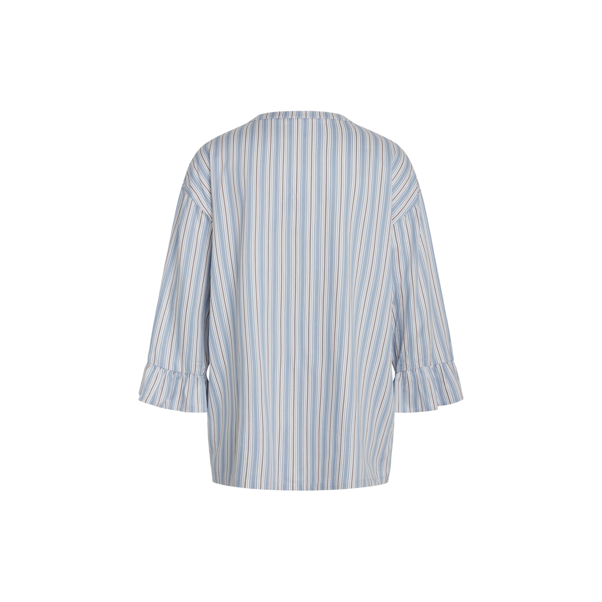 Ninna Blouse, Faded Denim Stripe