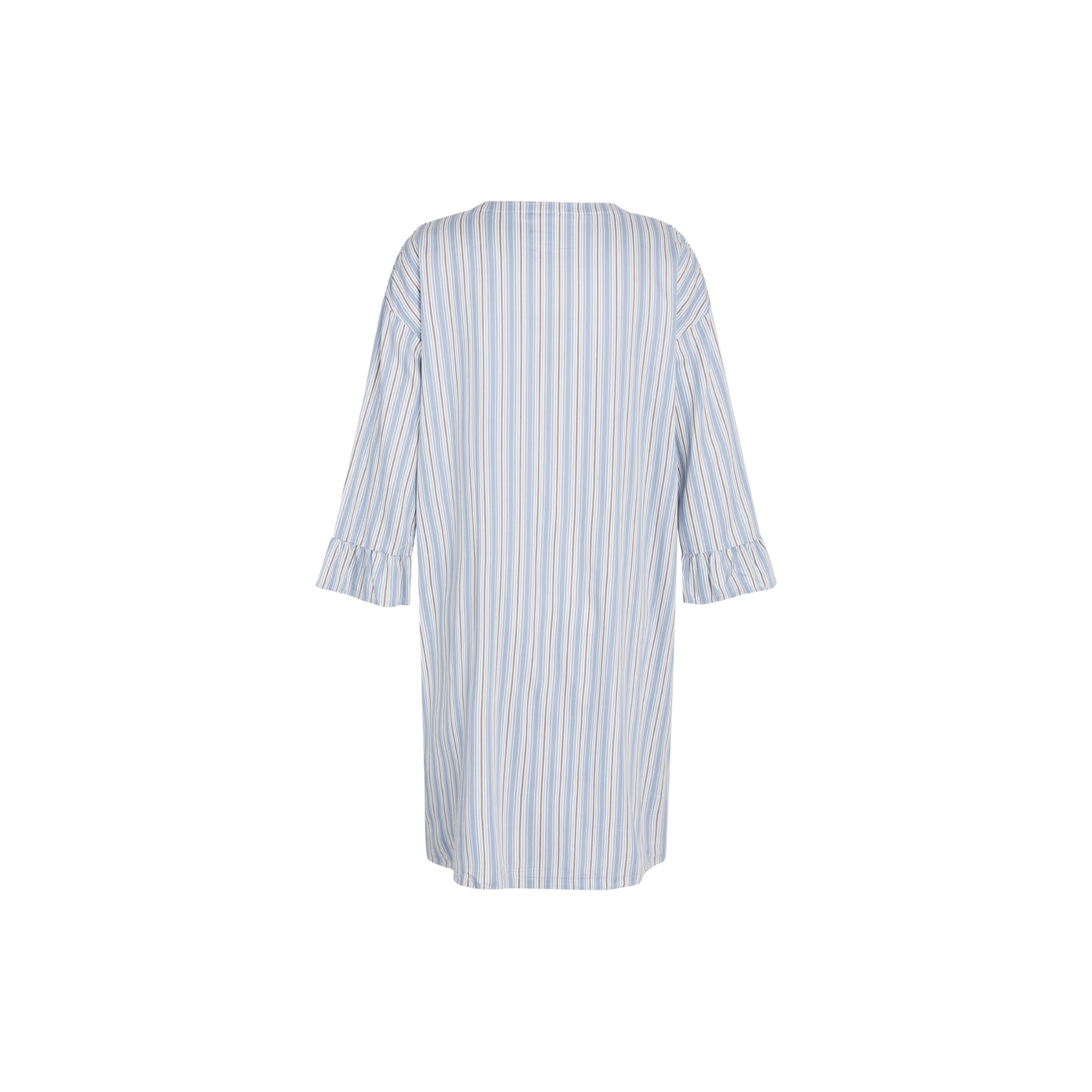 Nora Dress, Faded Denim Stripe