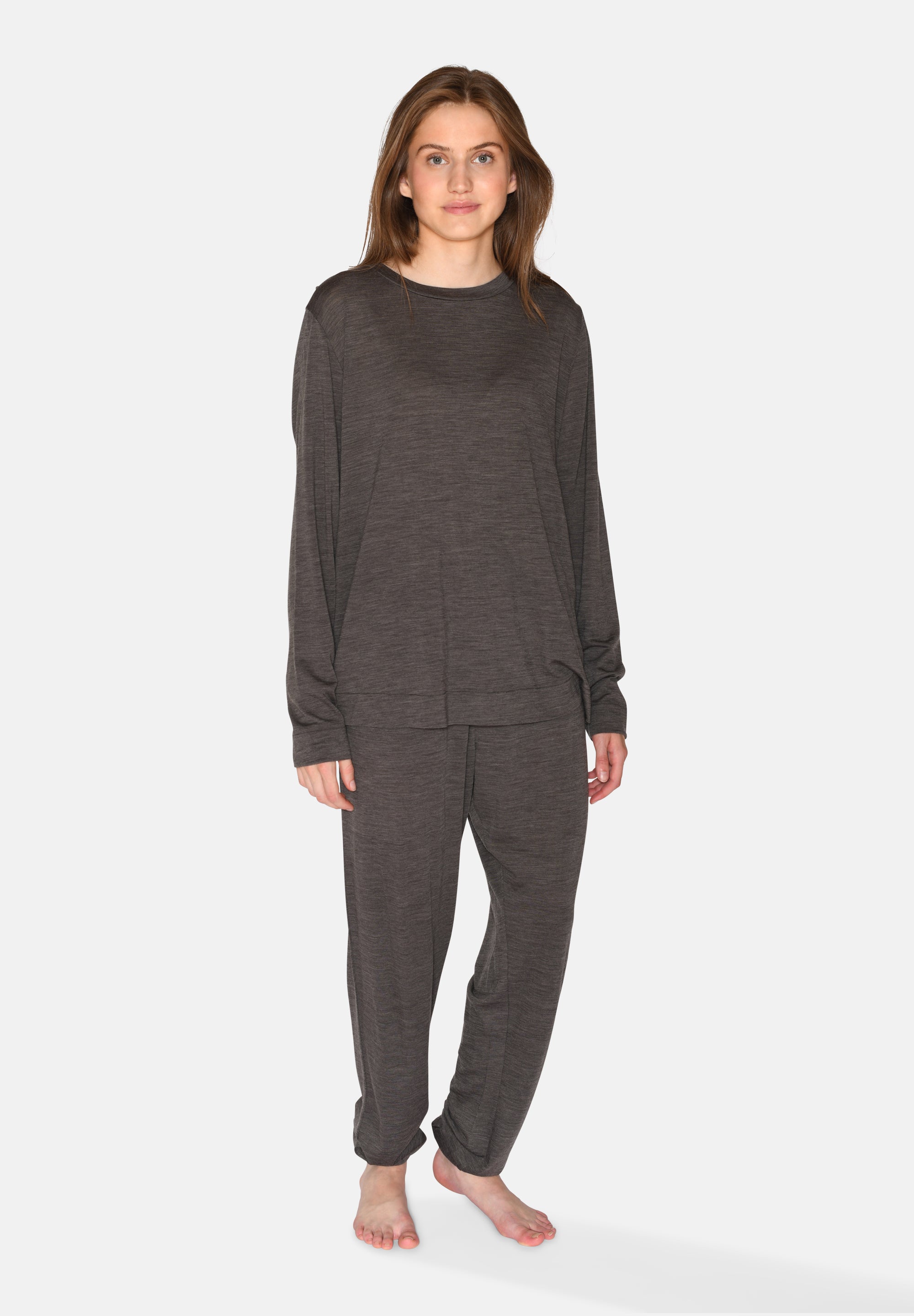 Marbel L/S T-shirt, Pavement Melange