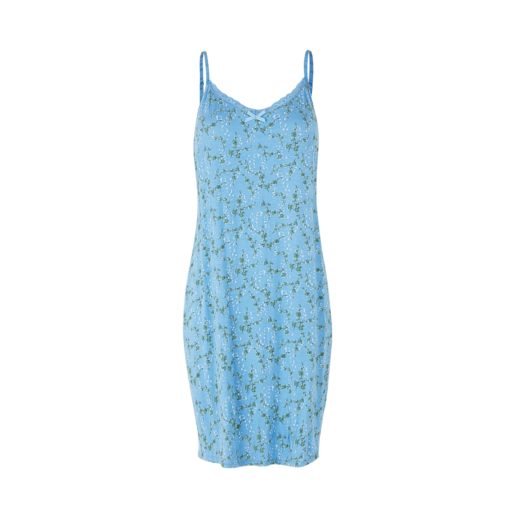 Maia Chemise Dress, Lichen Blue