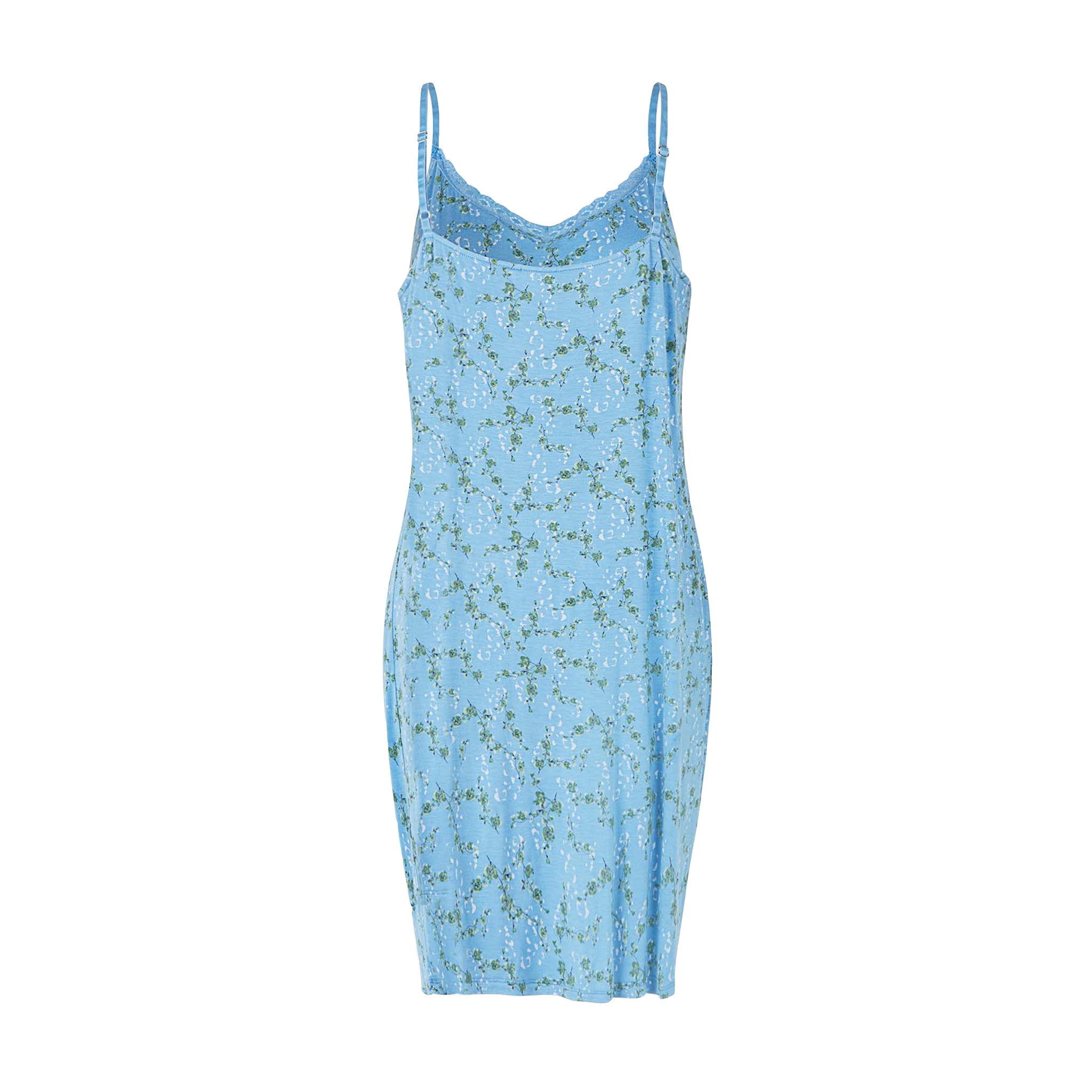 Maia Chemise Dress, Lichen Blue