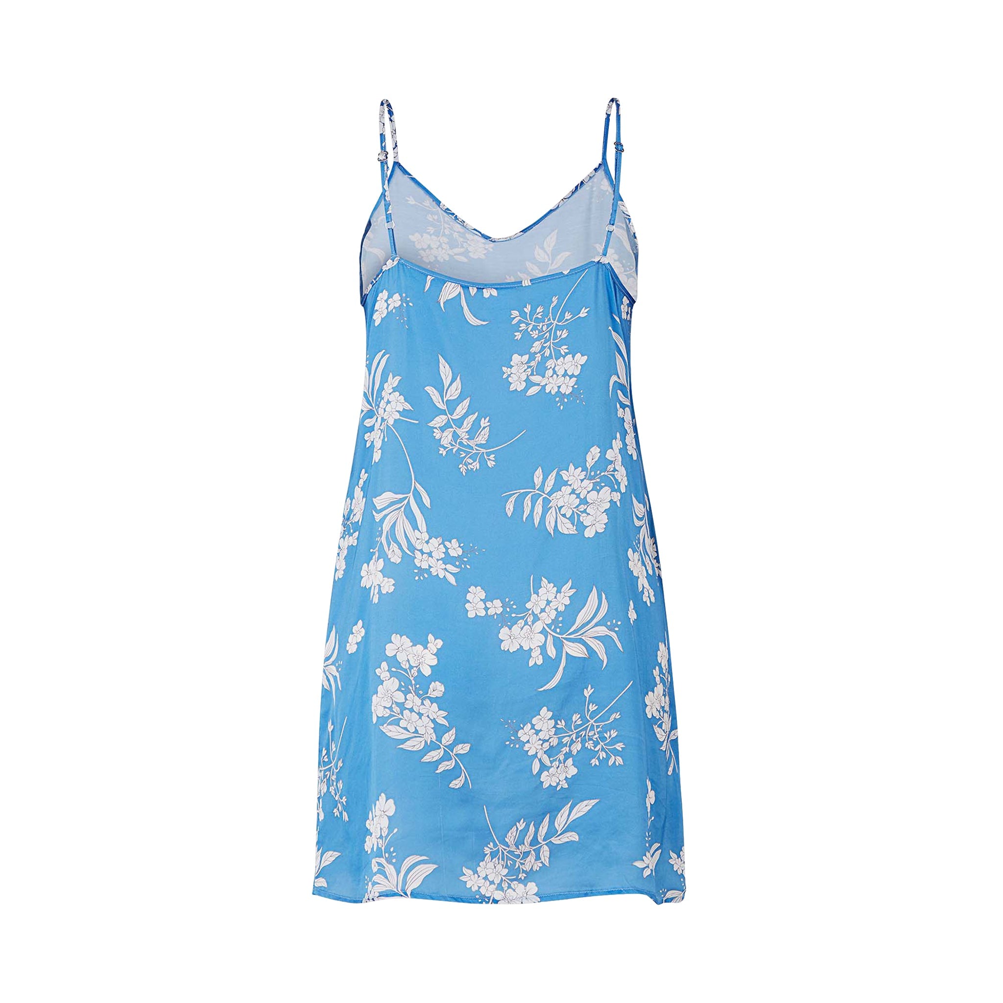 Jade Chemise Dress, Lichen Blue