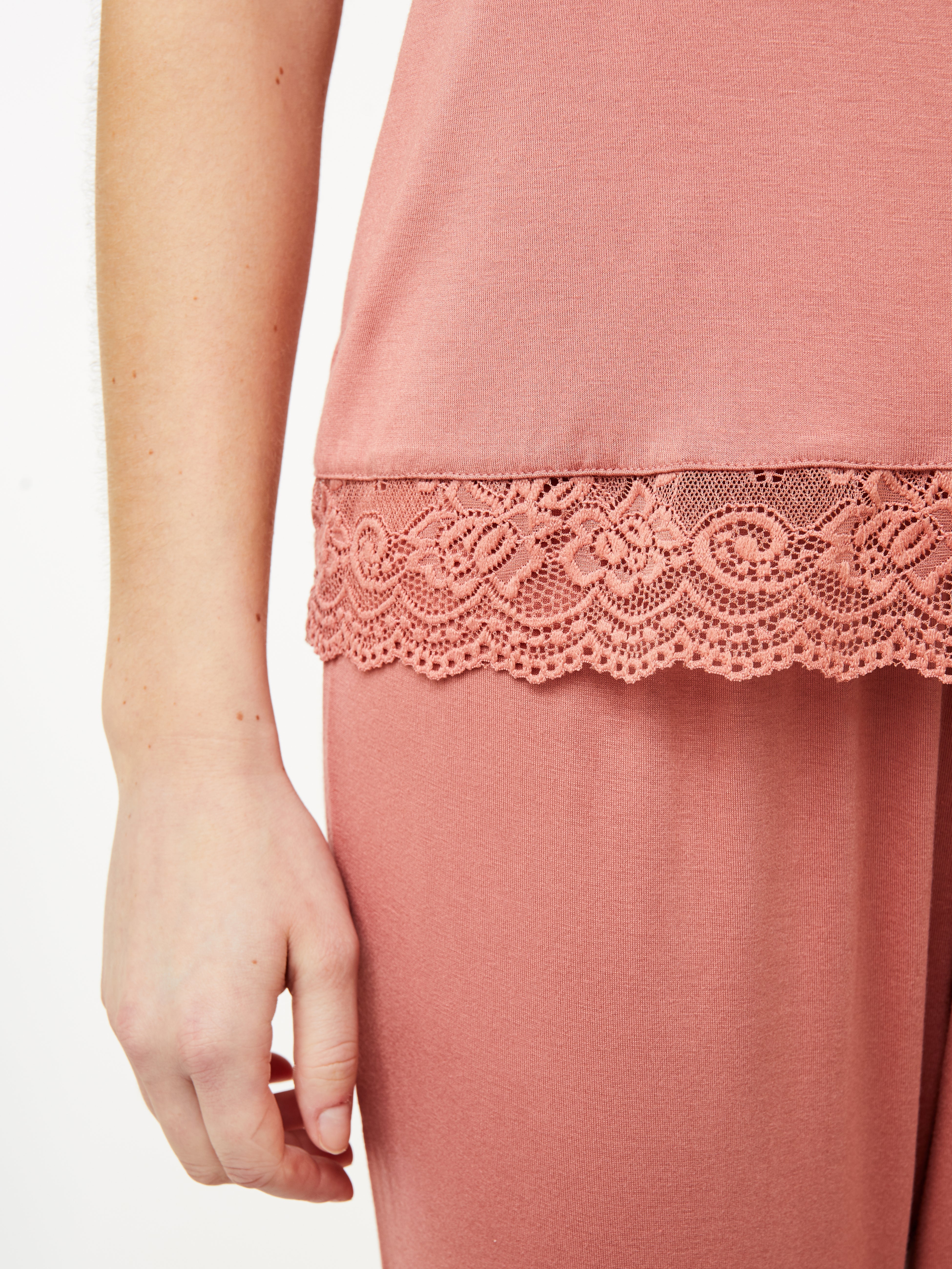 Kendall Chemise Top, Light Mahogany