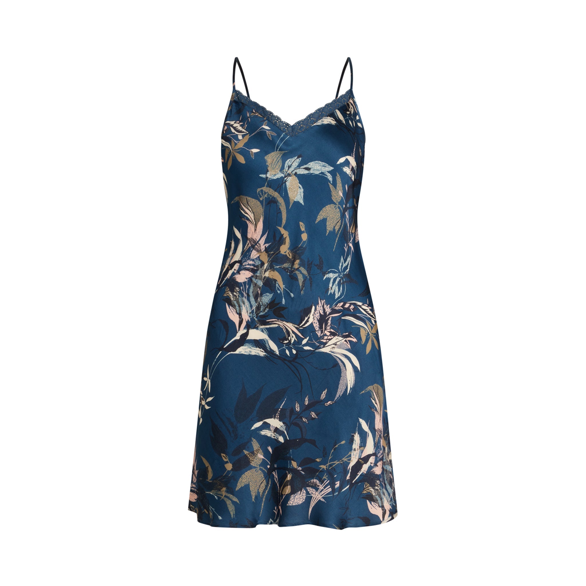 Jade Chemise Dress, Ensign Blue