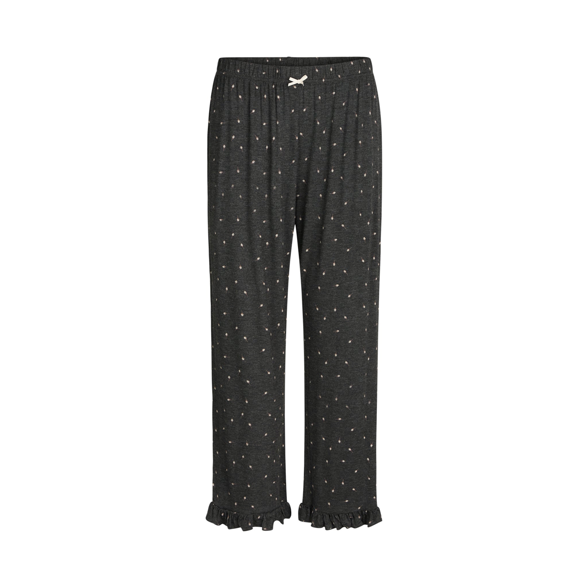 Jasmin Crop Pants, Dark Grey Melange