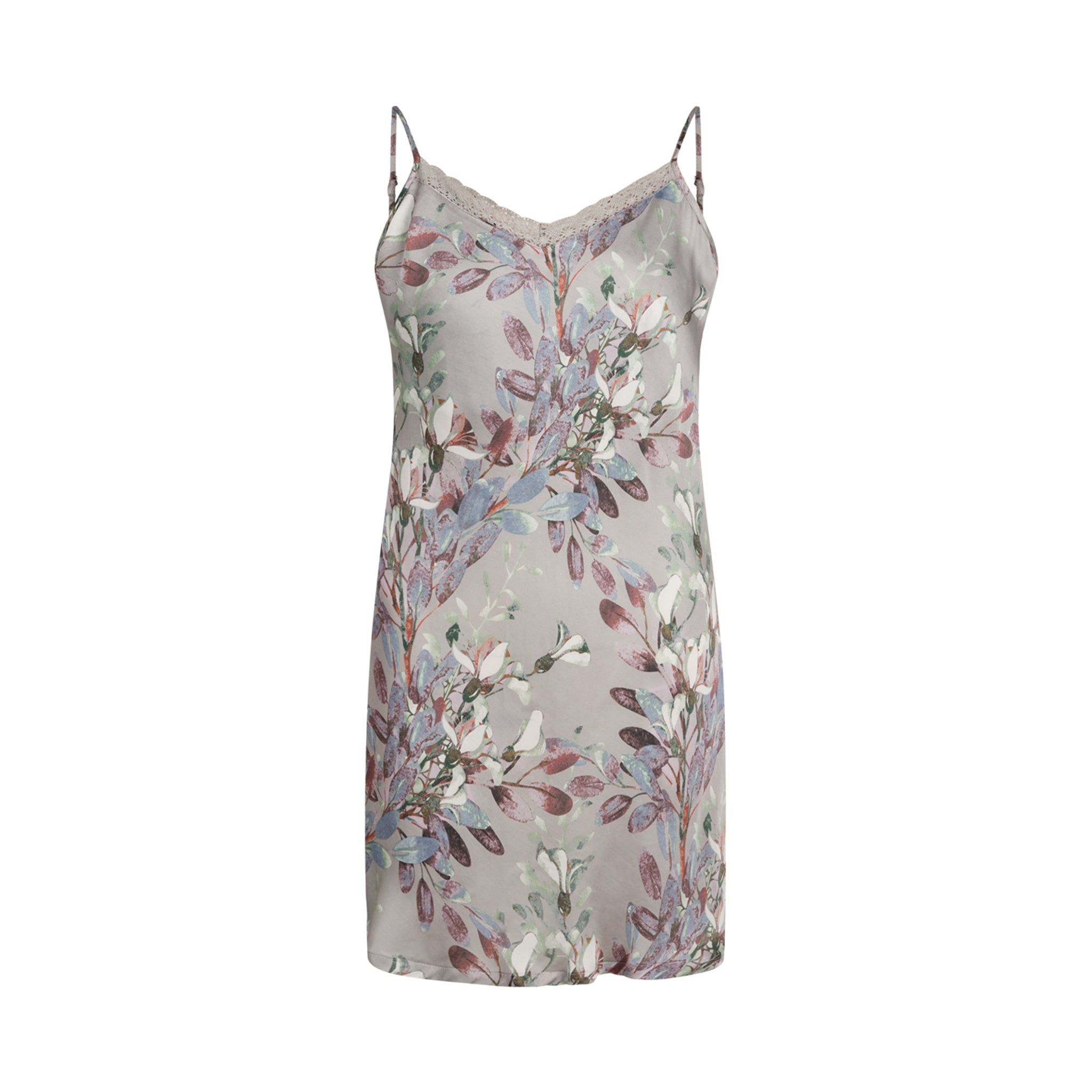 Jade Chemise Dress, Opal Gray