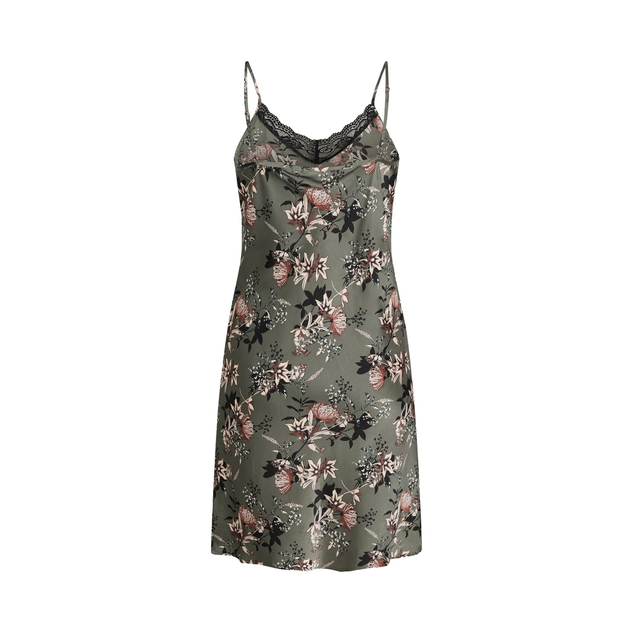 Laura Chemise Dress, Castor Gray