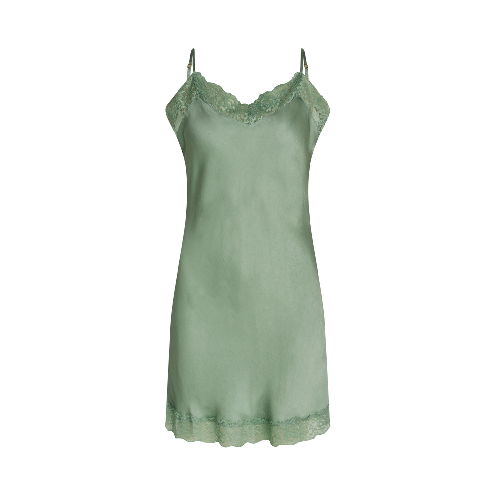 Siana Chemise Dress, Granite Green