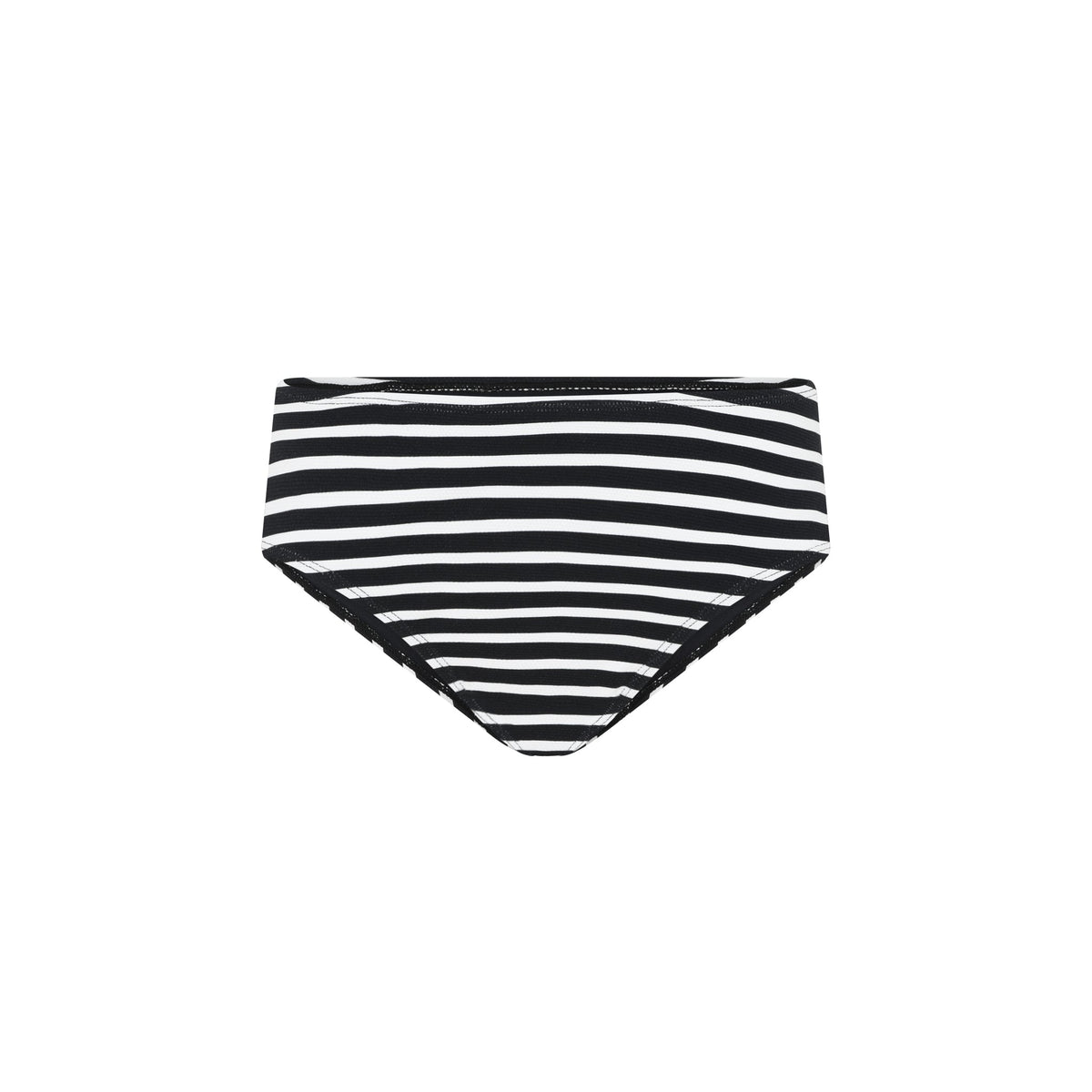 Brianna Midi-Bikinihose, Schwarz Streifen
