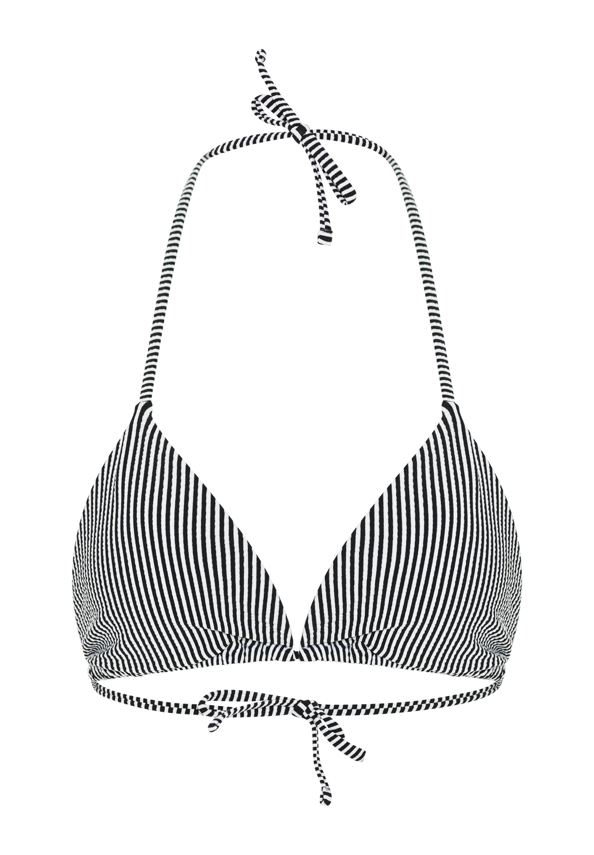 Becca Bikini Top, Black Stripe