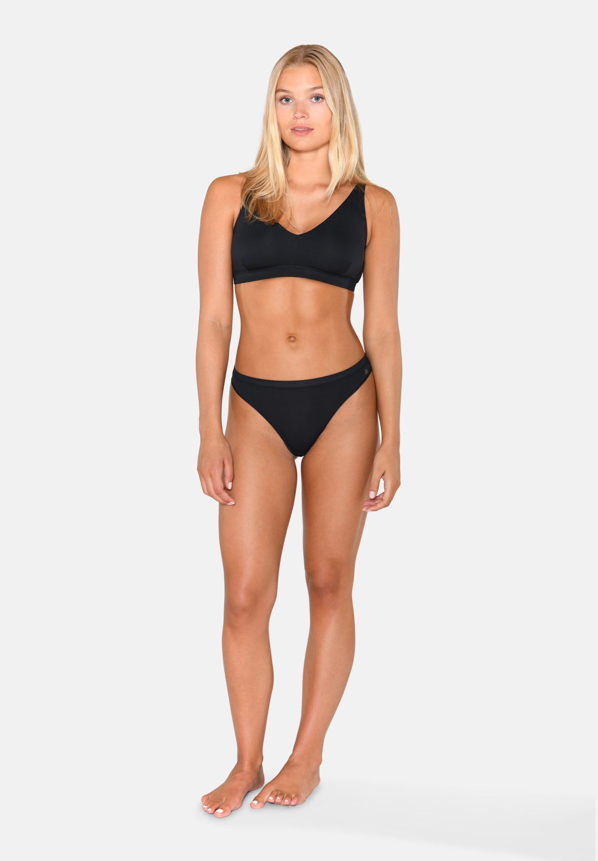 3er-Pack Modal-String, Schwarz