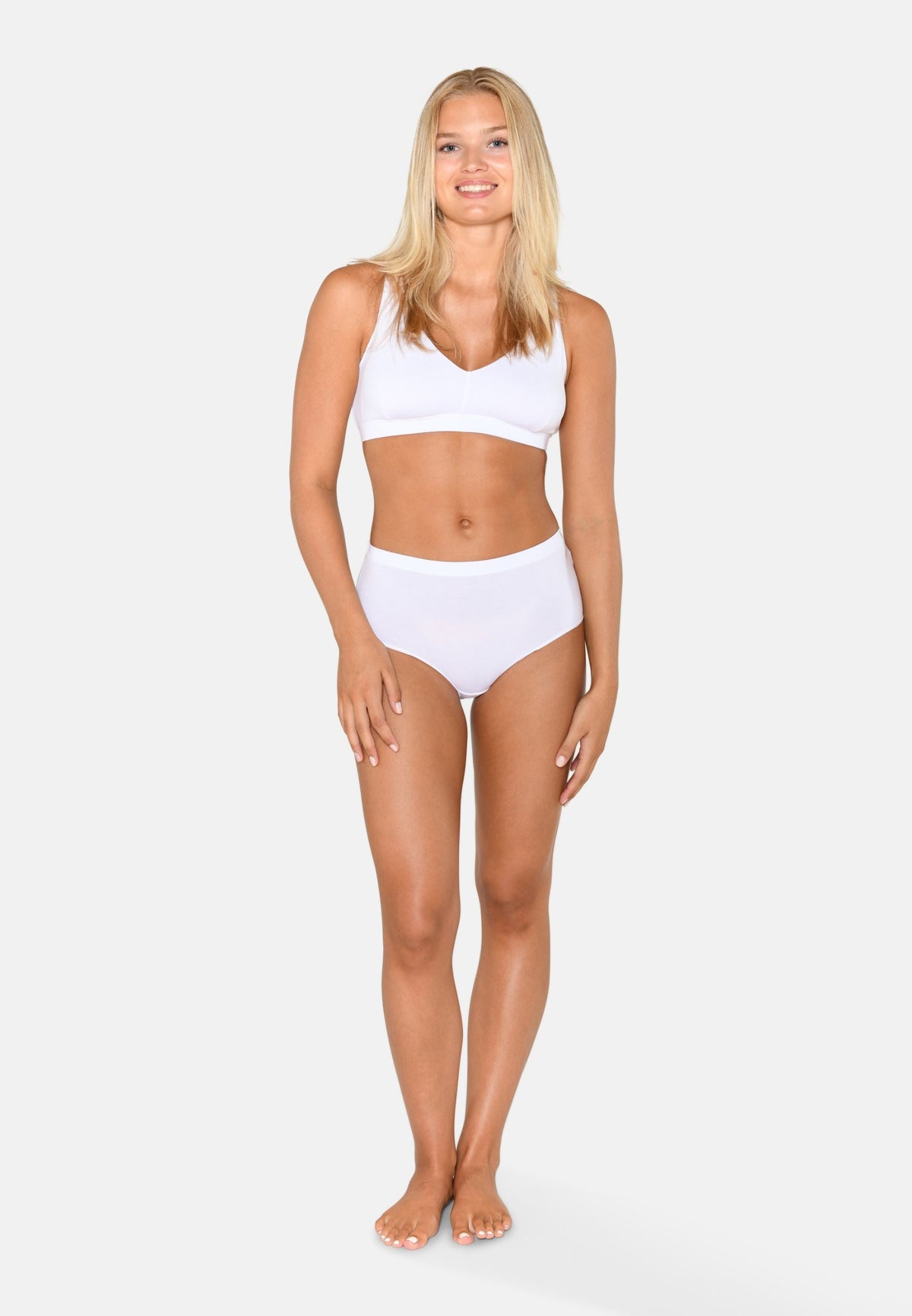 3er-Pack Modal-Maxi-Slip, Weiß