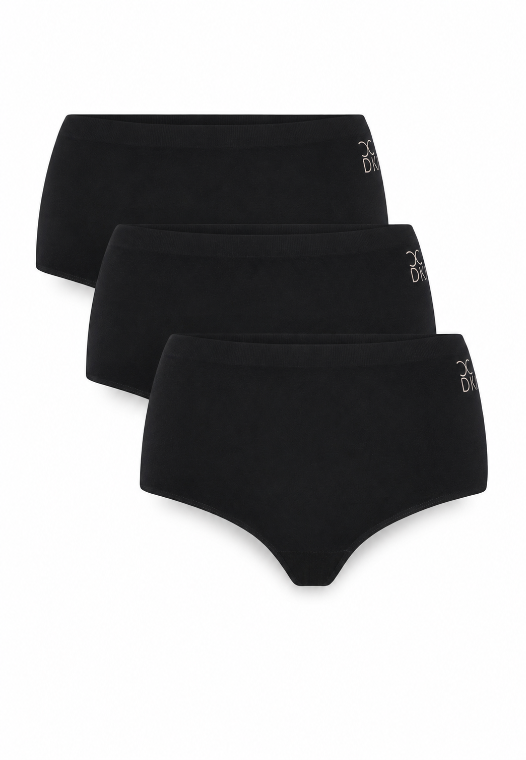 3er-Pack Modal-Maxi-Slip, Schwarz