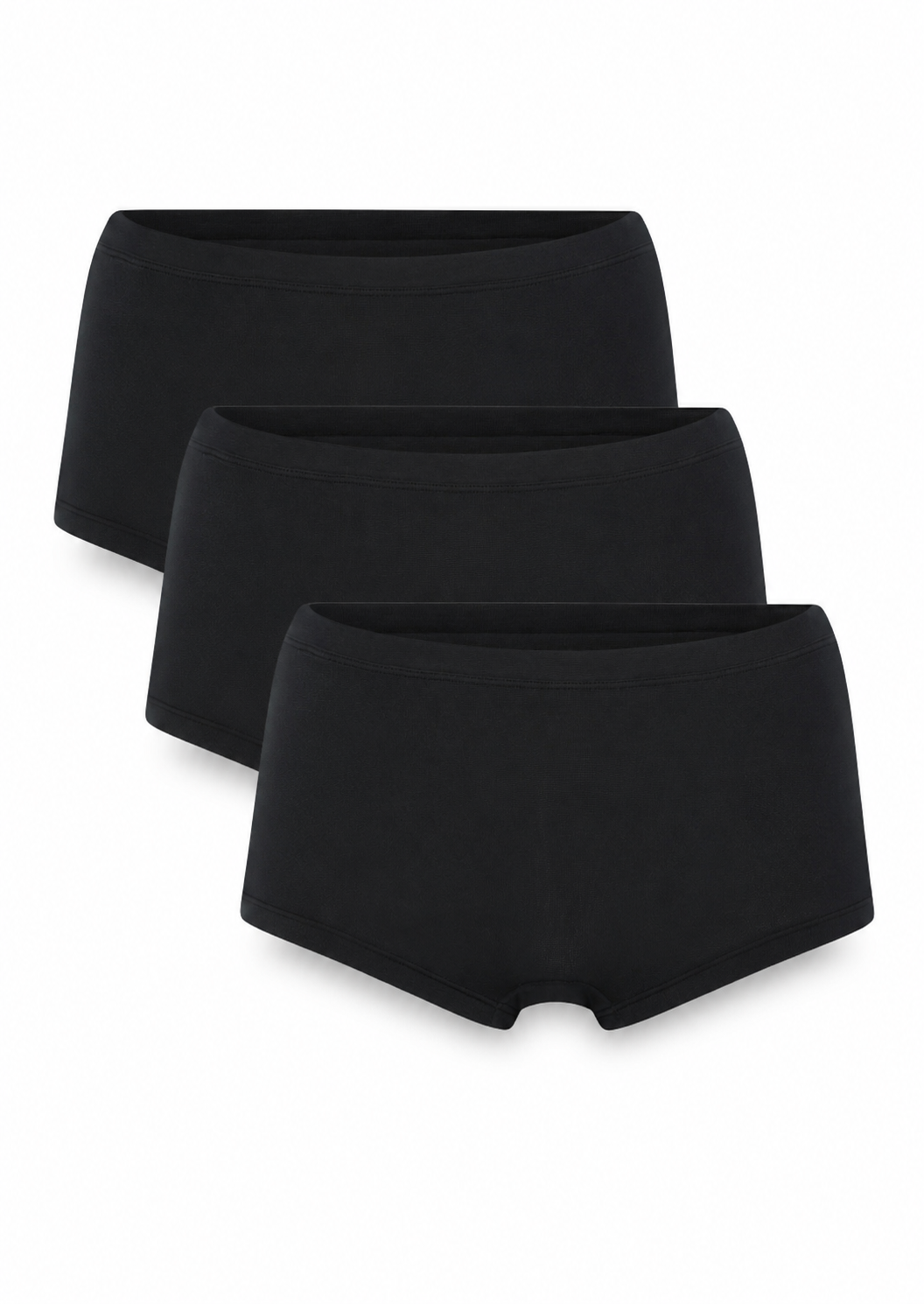 3er-Pack Modal-Panty, Schwarz