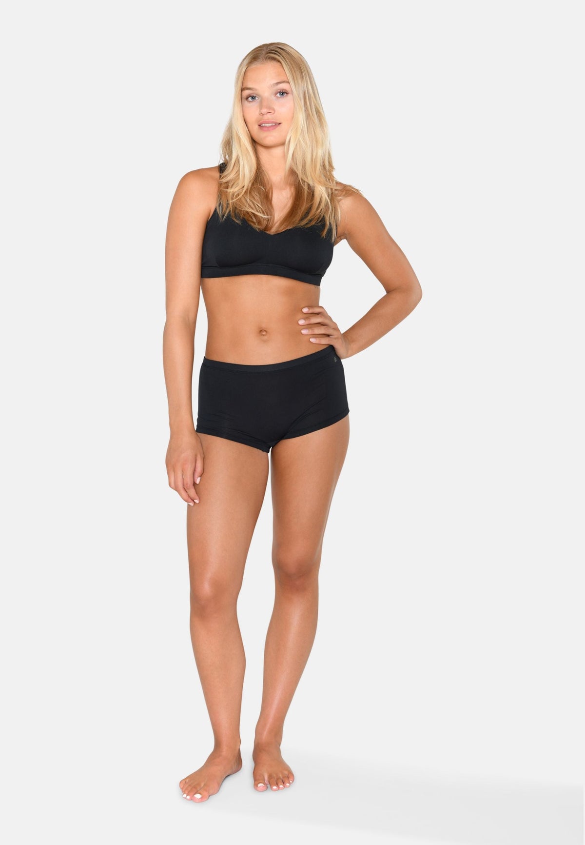 3er-Pack Modal-Panty, Schwarz