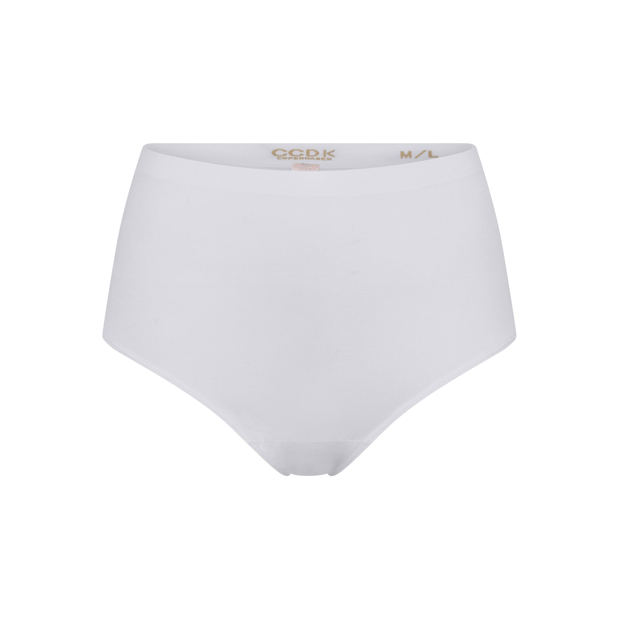 Bamboo Seamless Maxi Brief, White