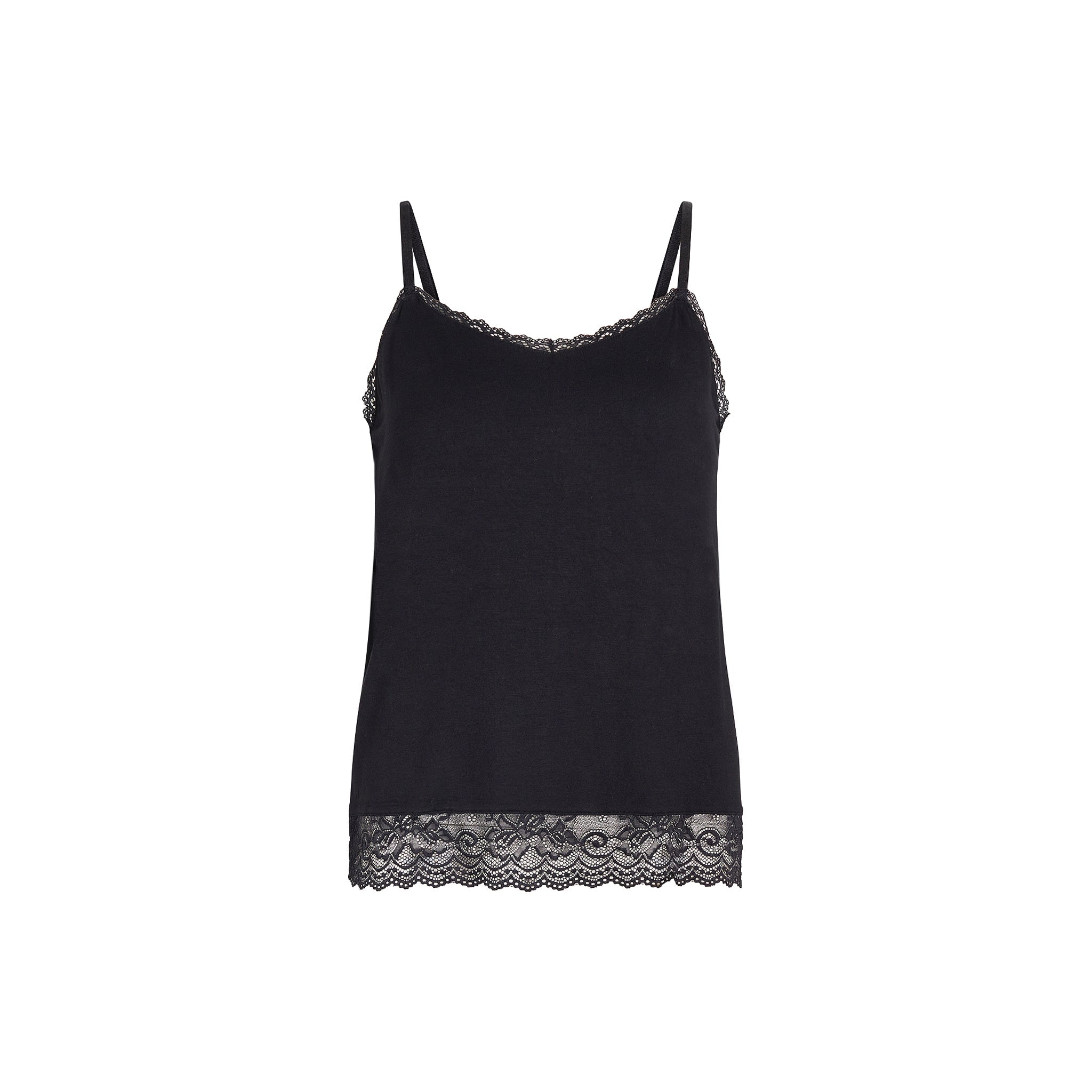 Kendall Chemise Top, Black