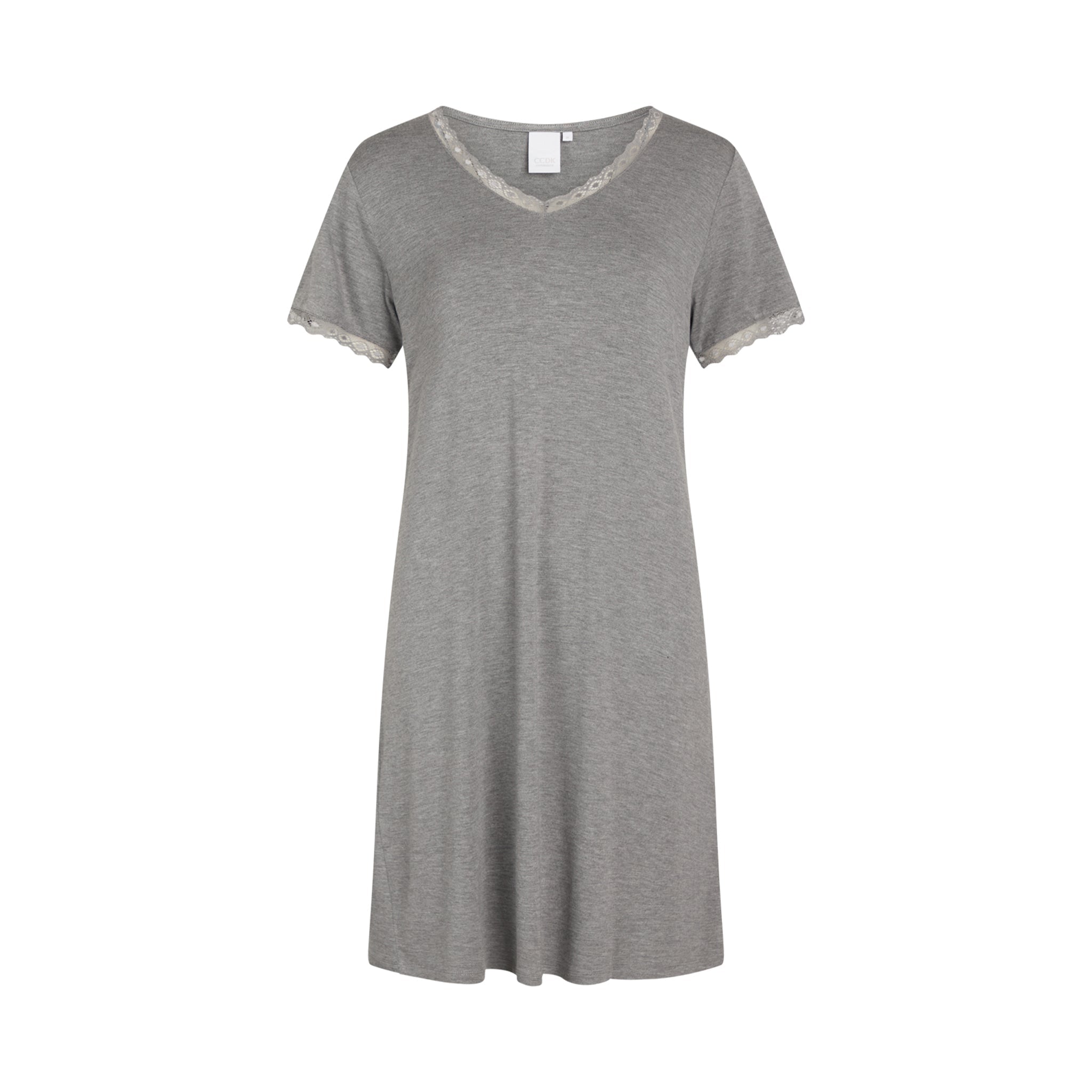 Jacqueline Short Sleeve Dress, Grey Melange