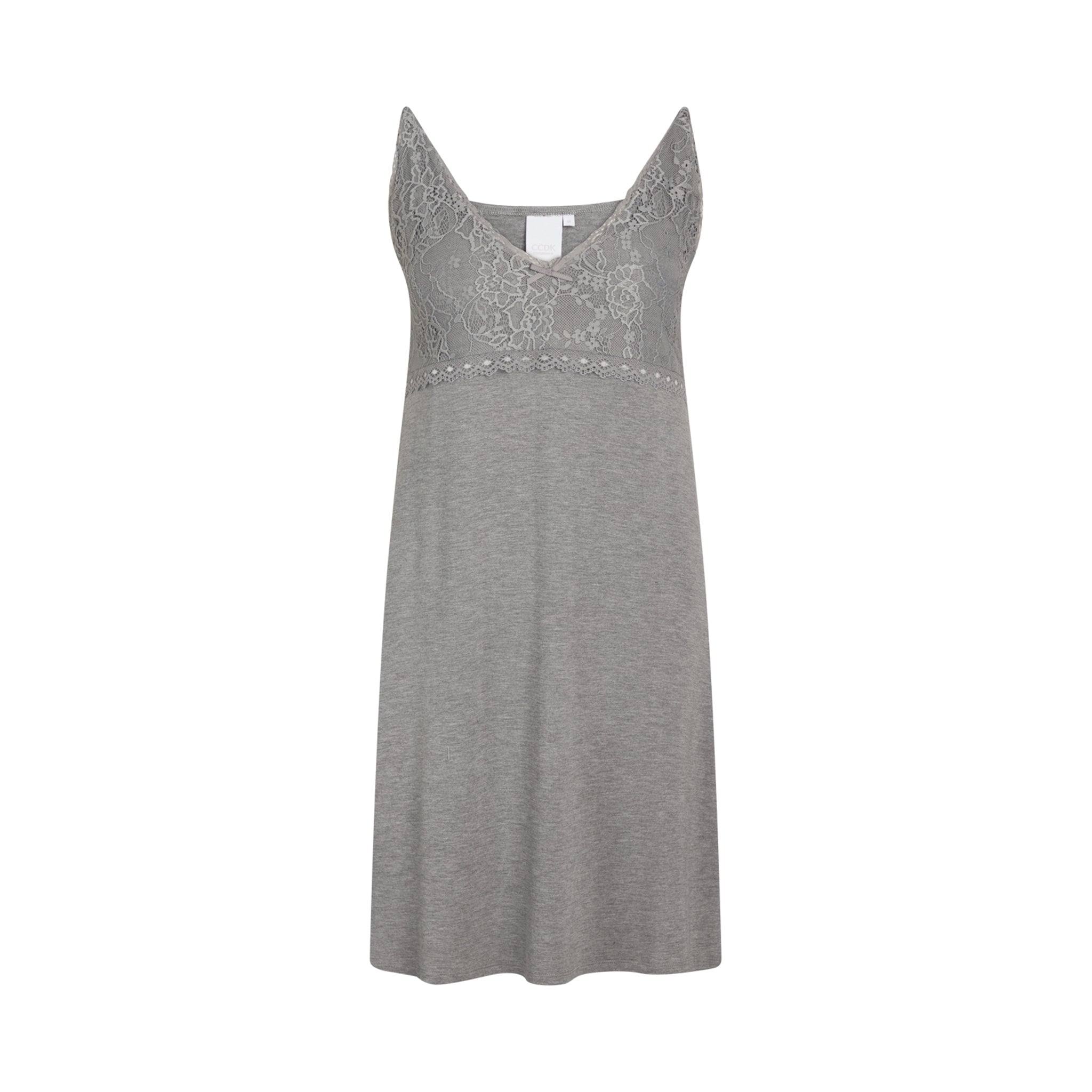 Jennifer Chemise Dress, Grey Melange