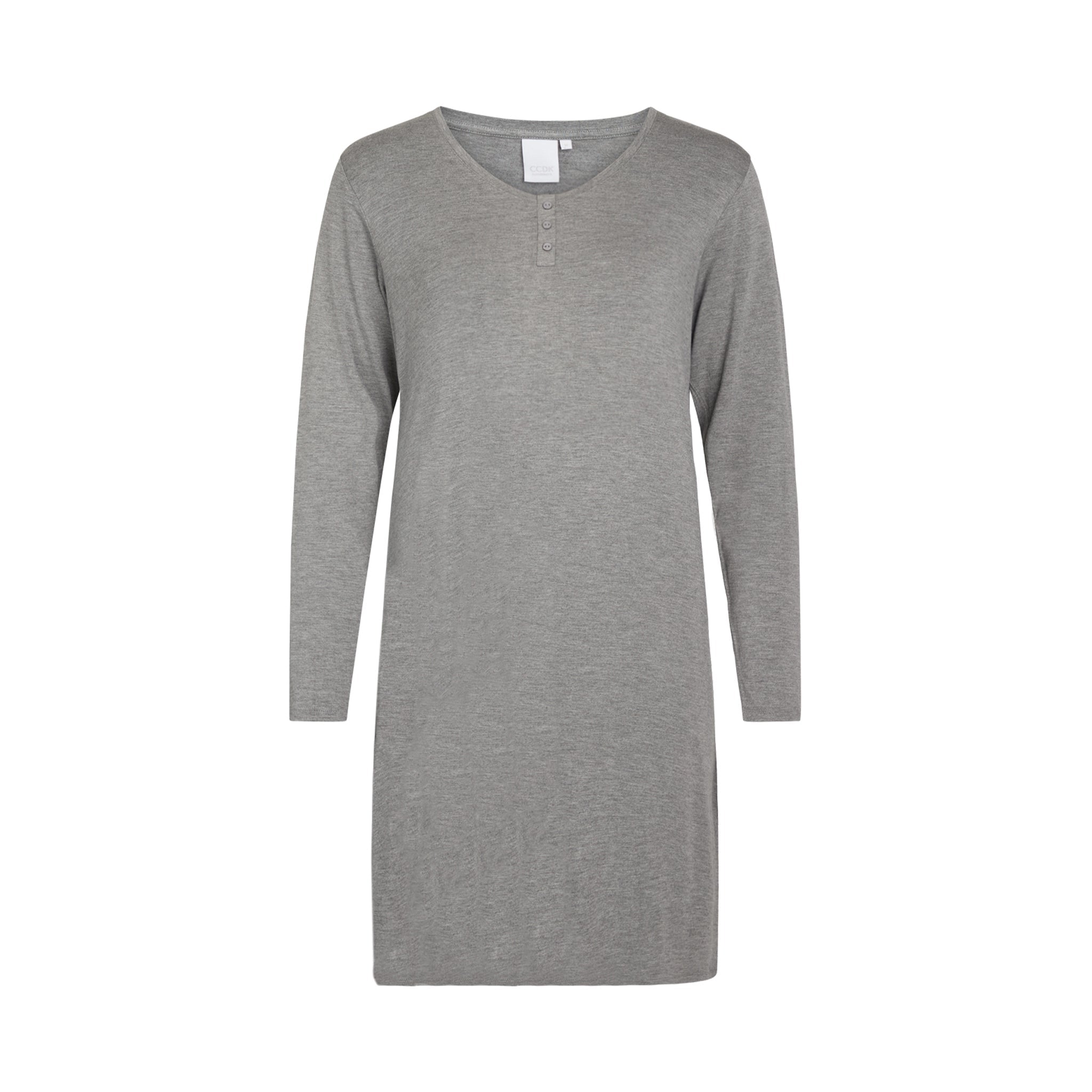 Jacqueline Long Sleeve Dress, Grey Melange