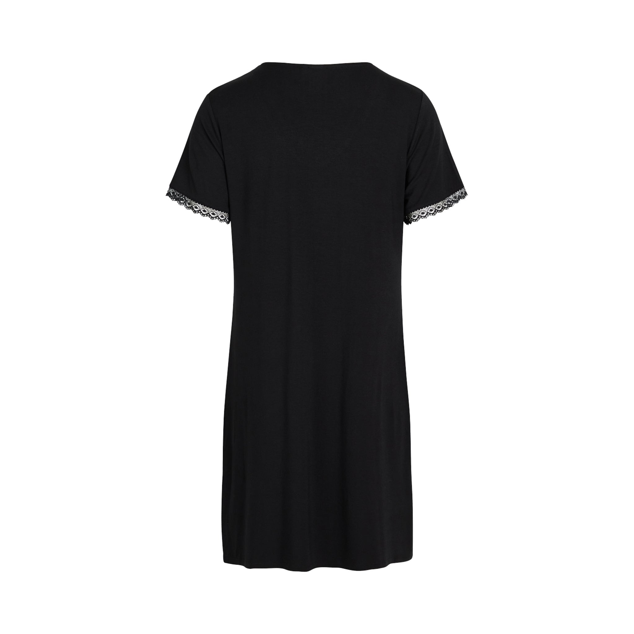 Jacqueline Bamboo Short Sleeve Dress, Black