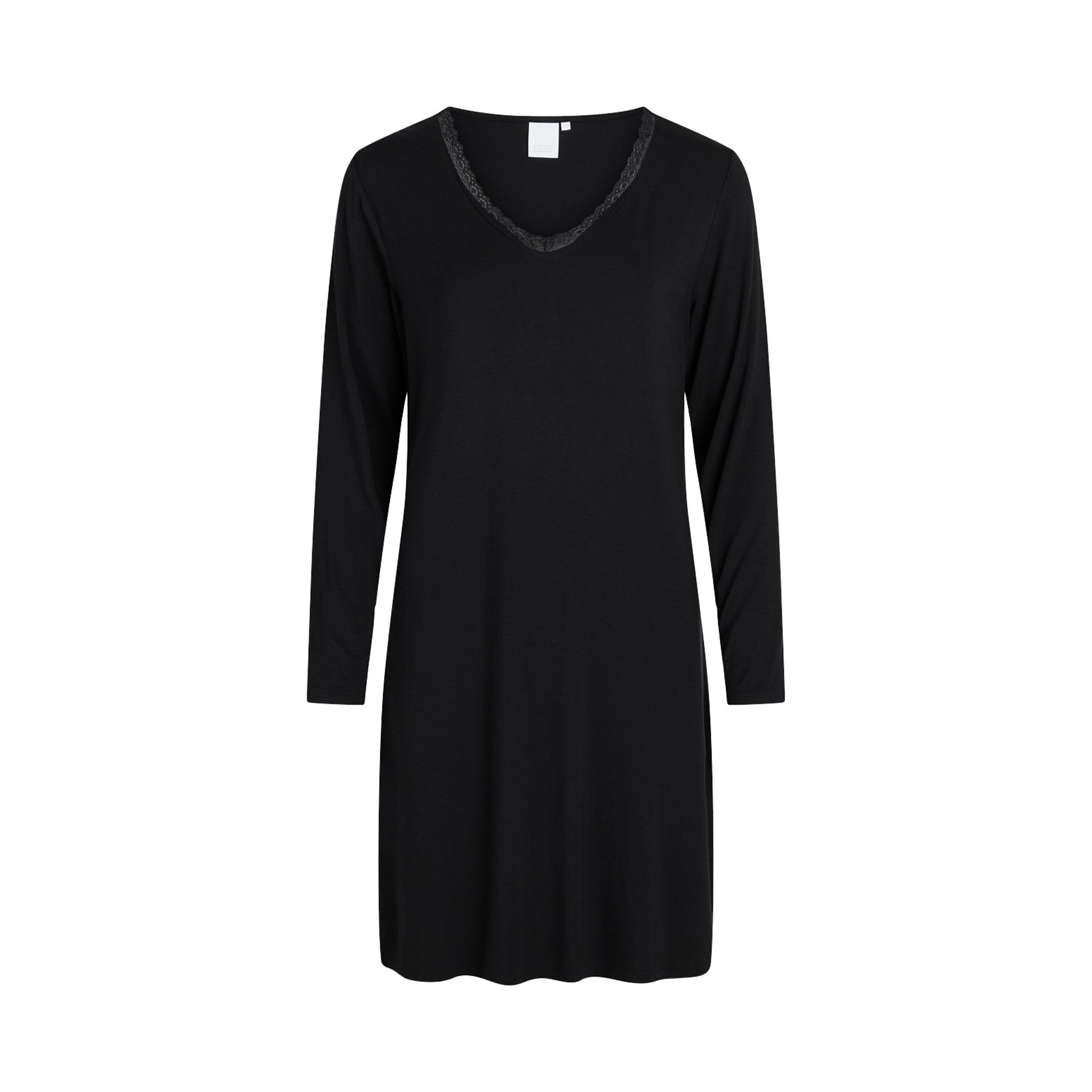Jacqueline Bamboo Long Sleeve Dress, Black