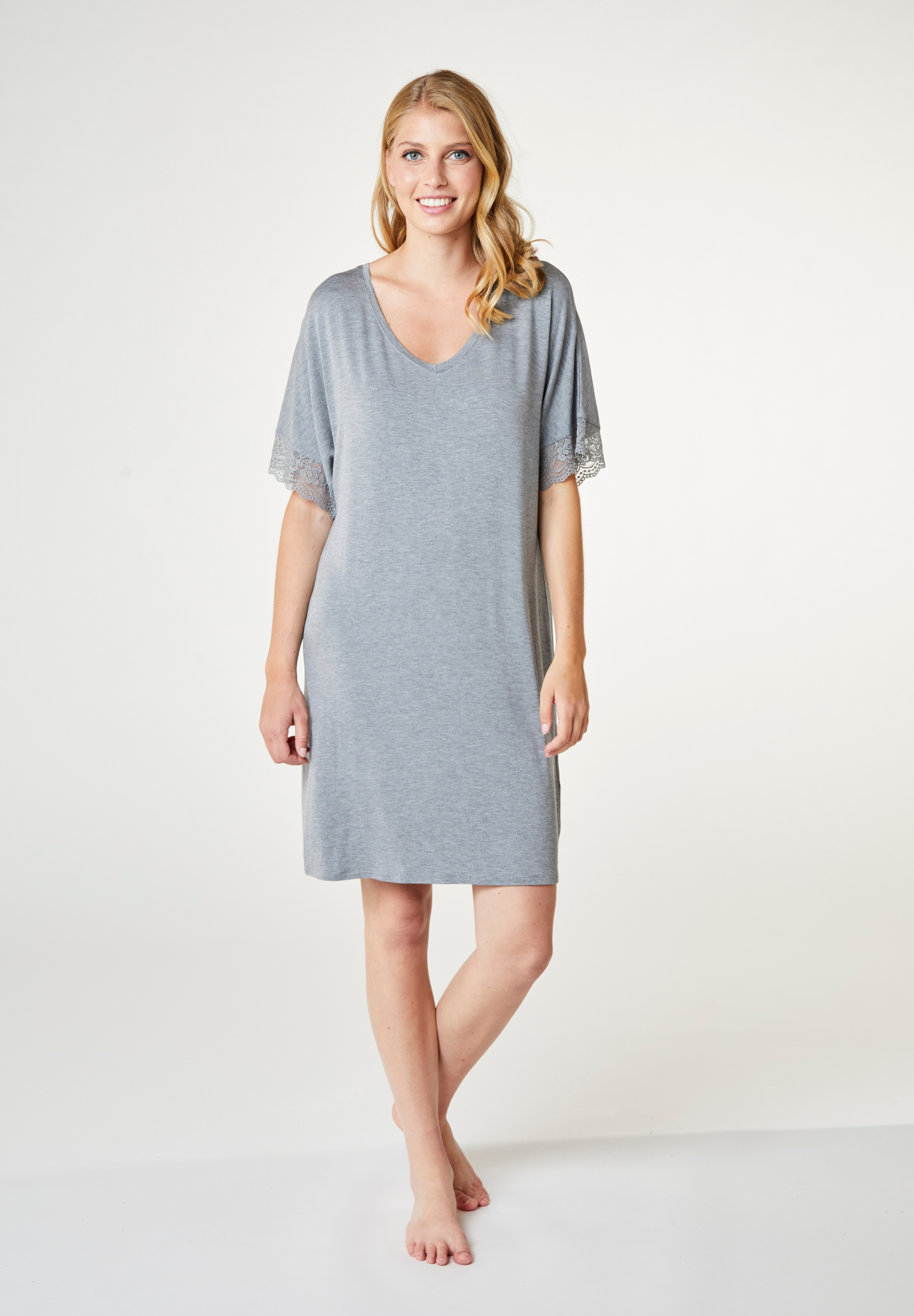 Lucille Dress, Grey Melange