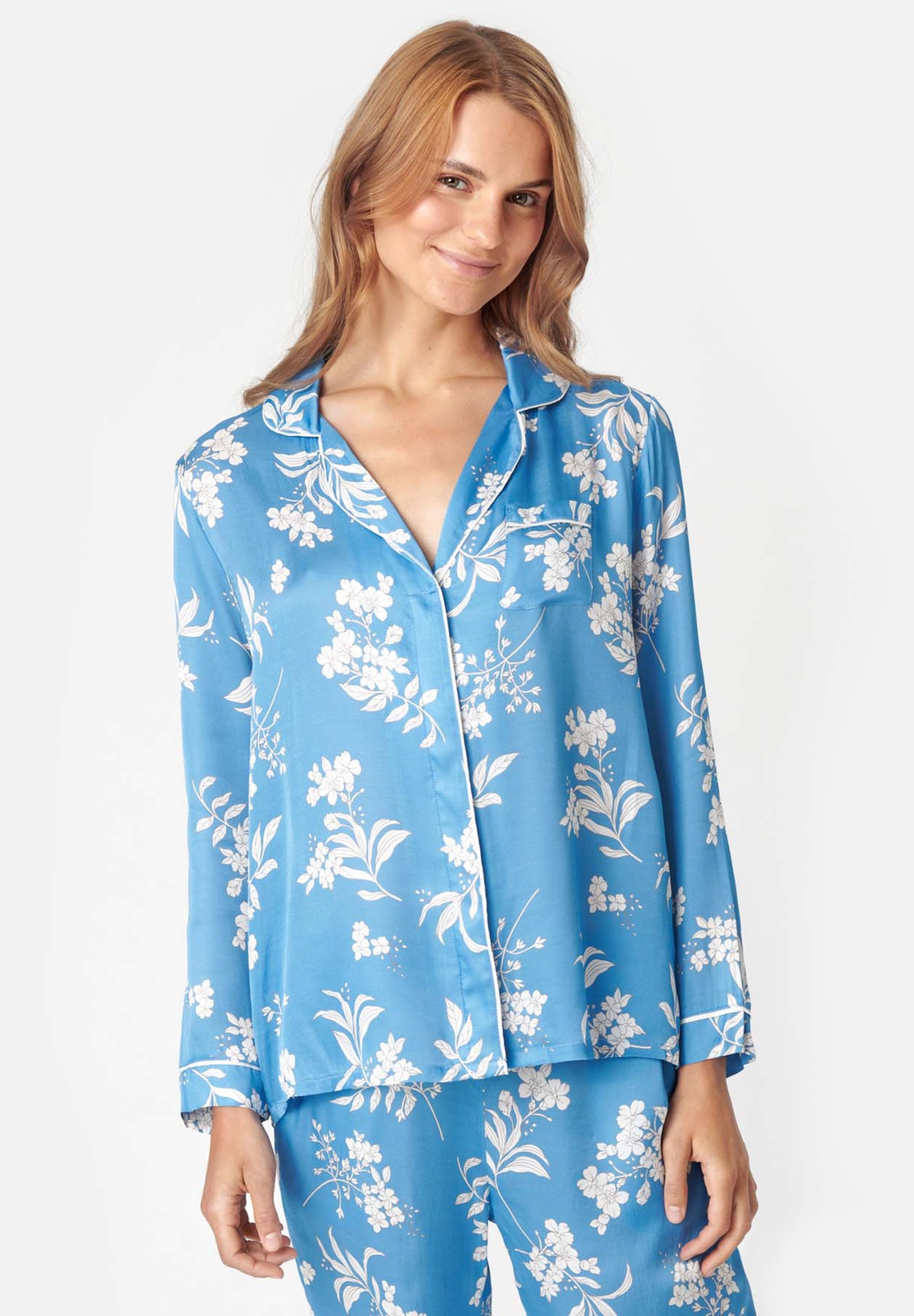 Josephine Shirt, Lichen Blue