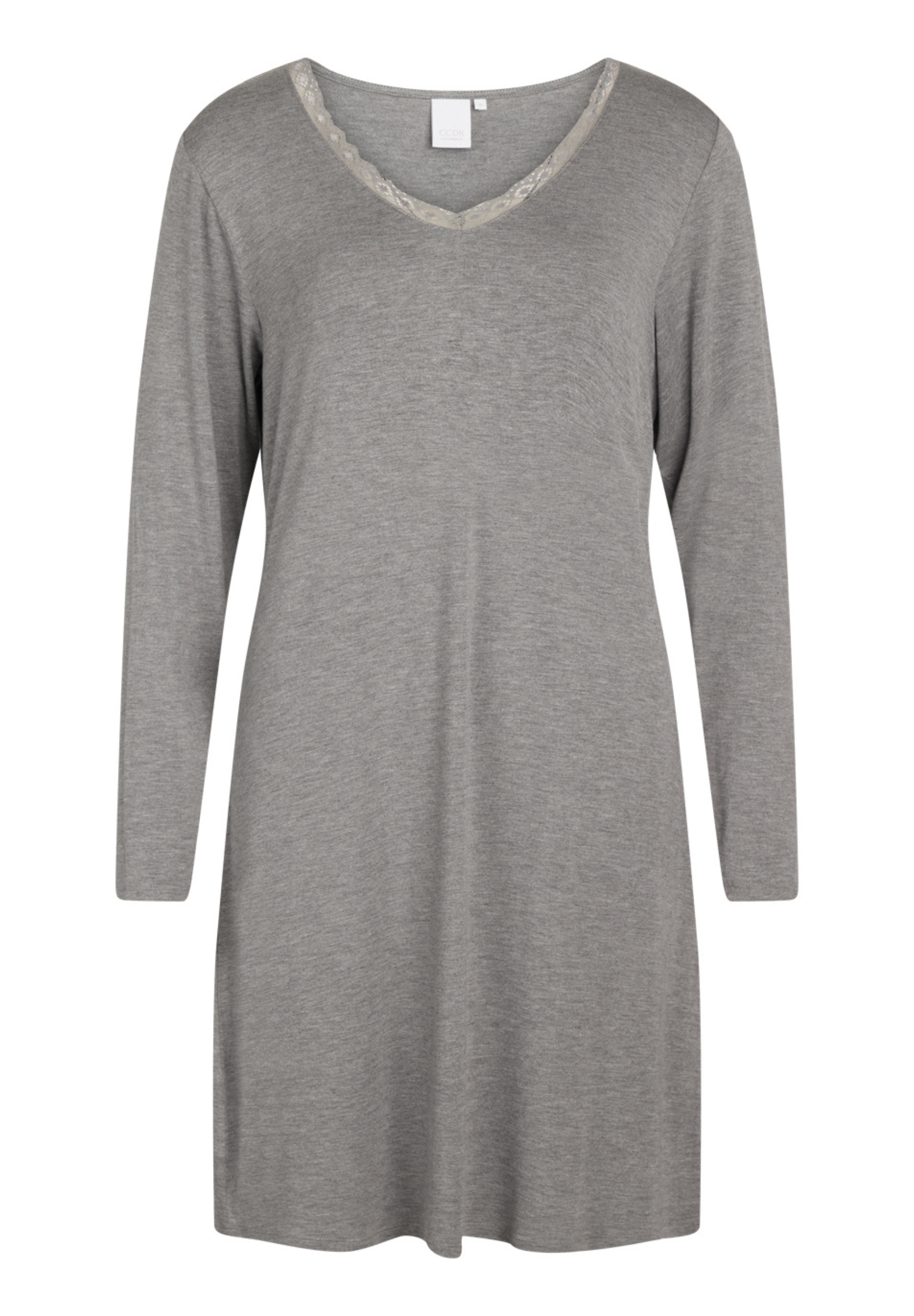 Jacqueline Long Sleeve Dress, Grey Melange