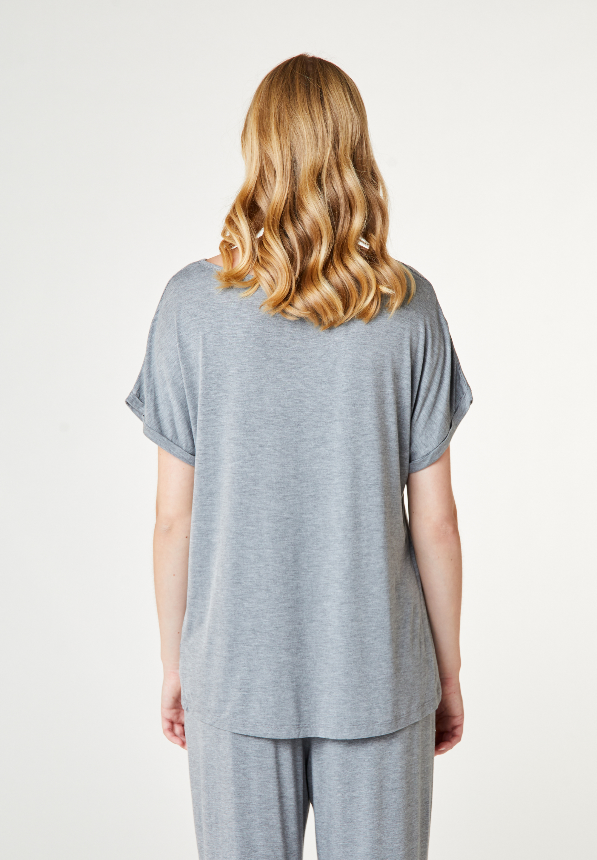 Kelly Short Sleeve T-Shirt, Grey Melange