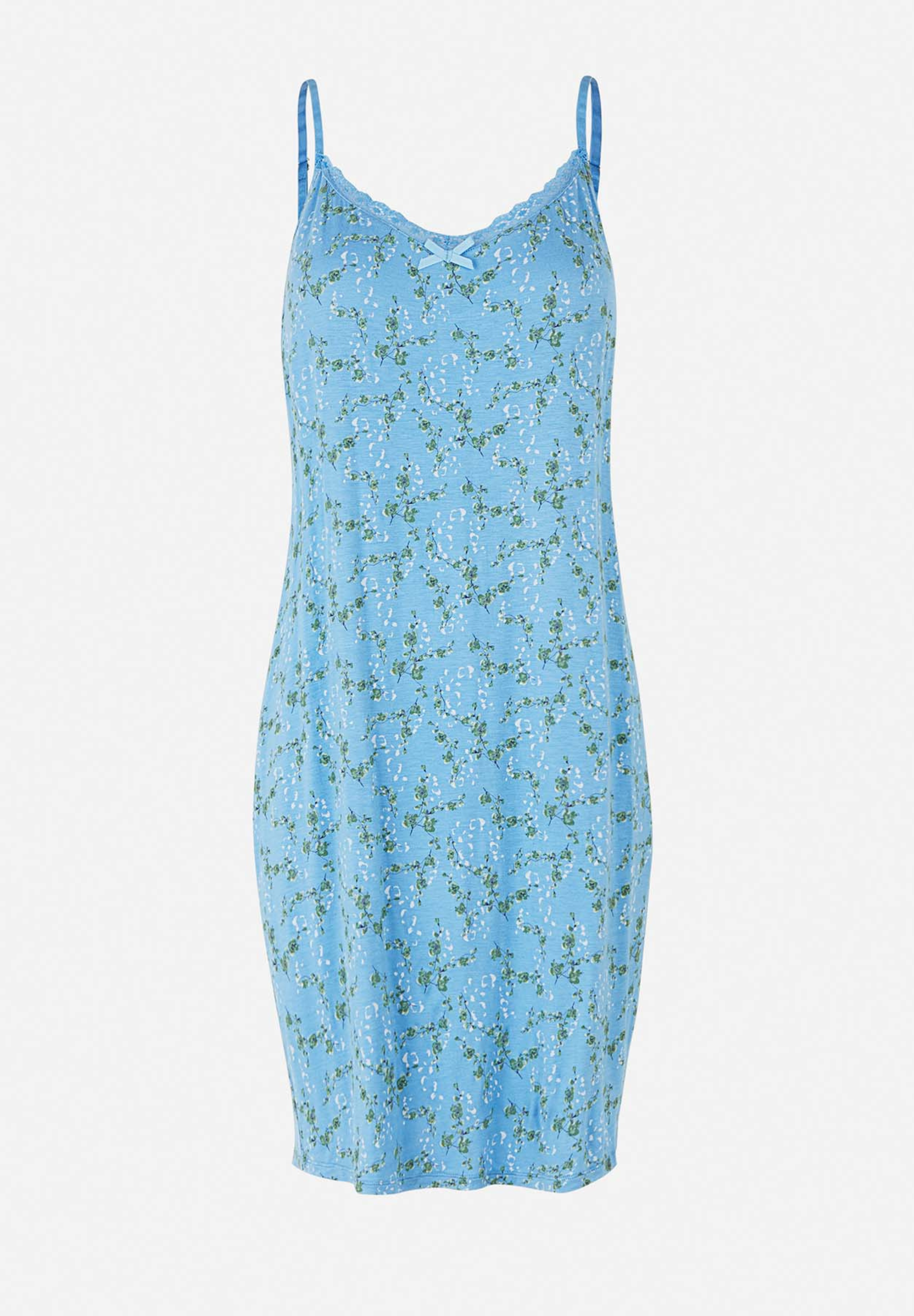 Maia Chemise Dress, Lichen Blue