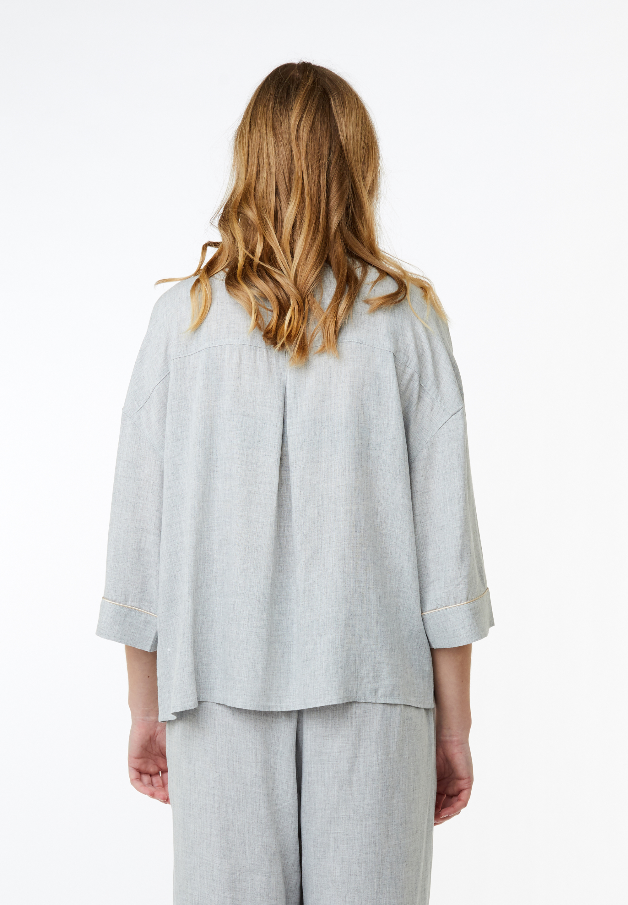 Sonja Shirt, Light Grey Melange