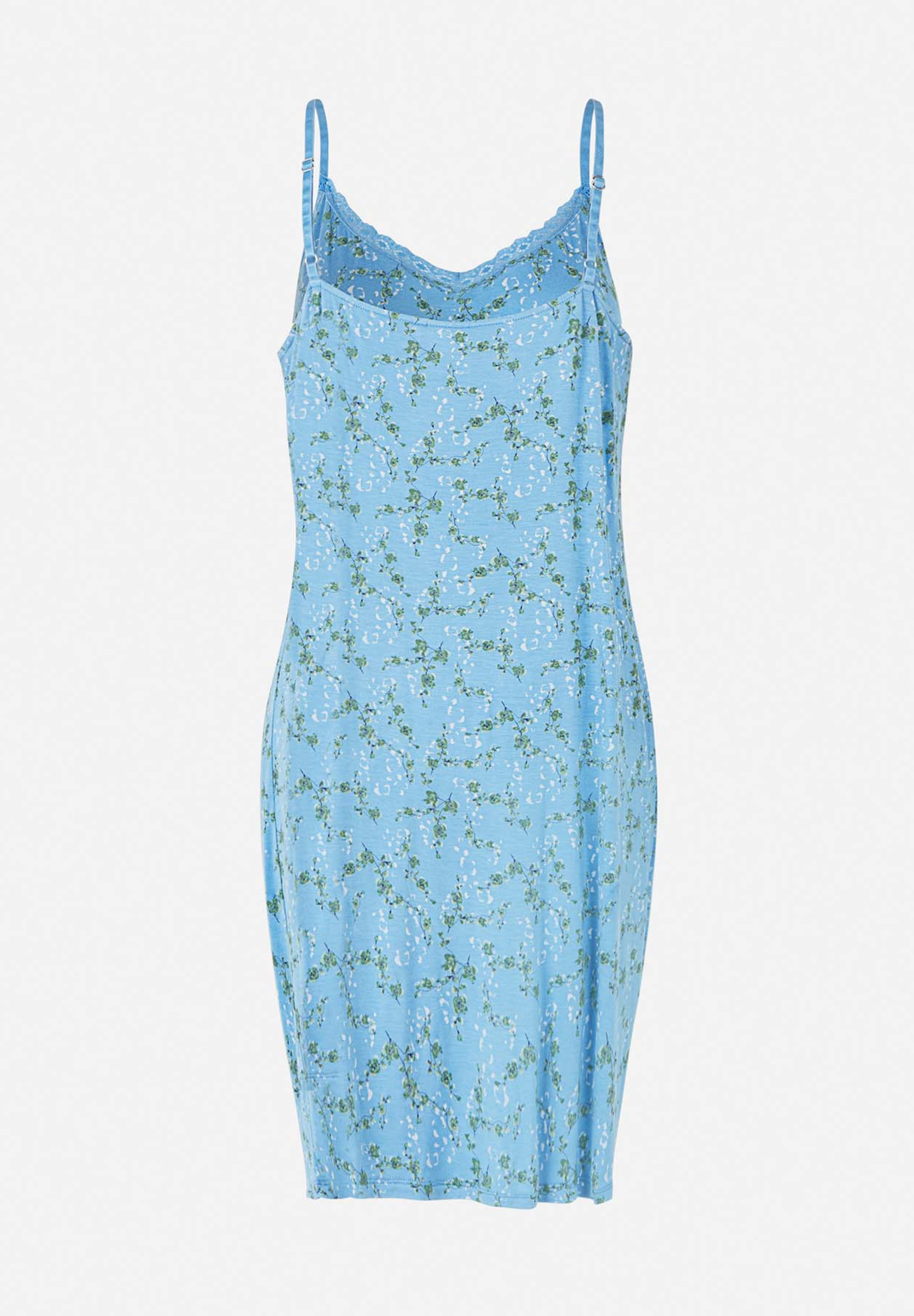 Maia Chemise Dress, Lichen Blue