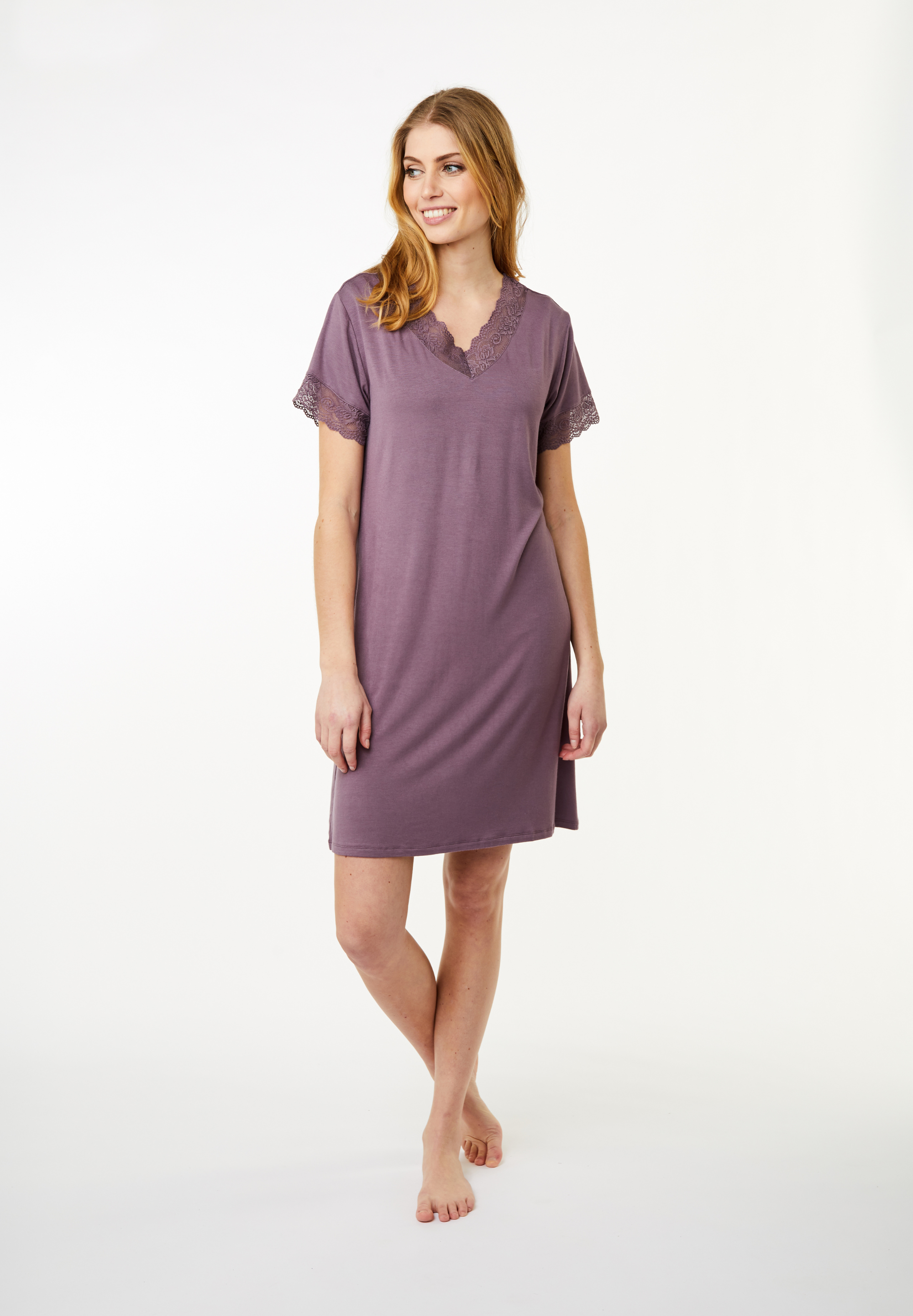 Karita Short Sleeve Dress, Moonscape