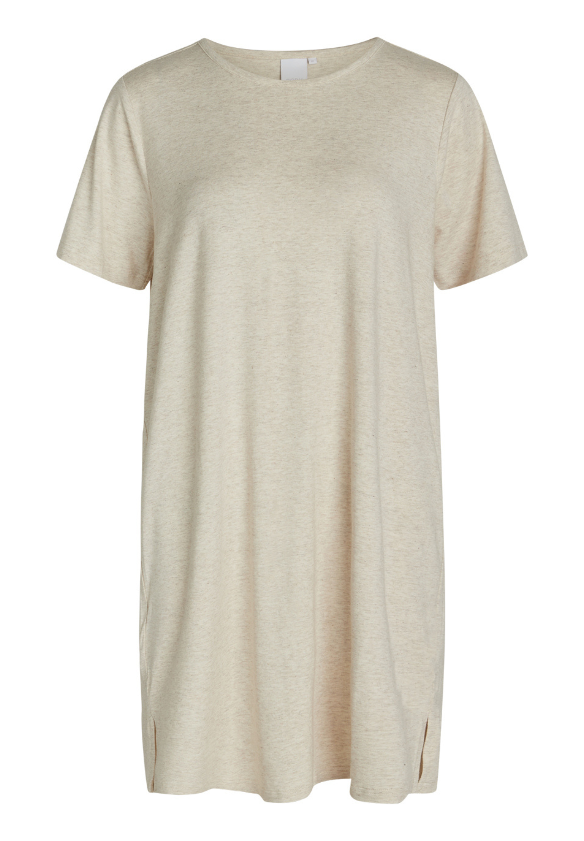 Bea Short Sleeve Dress, Sand Melange