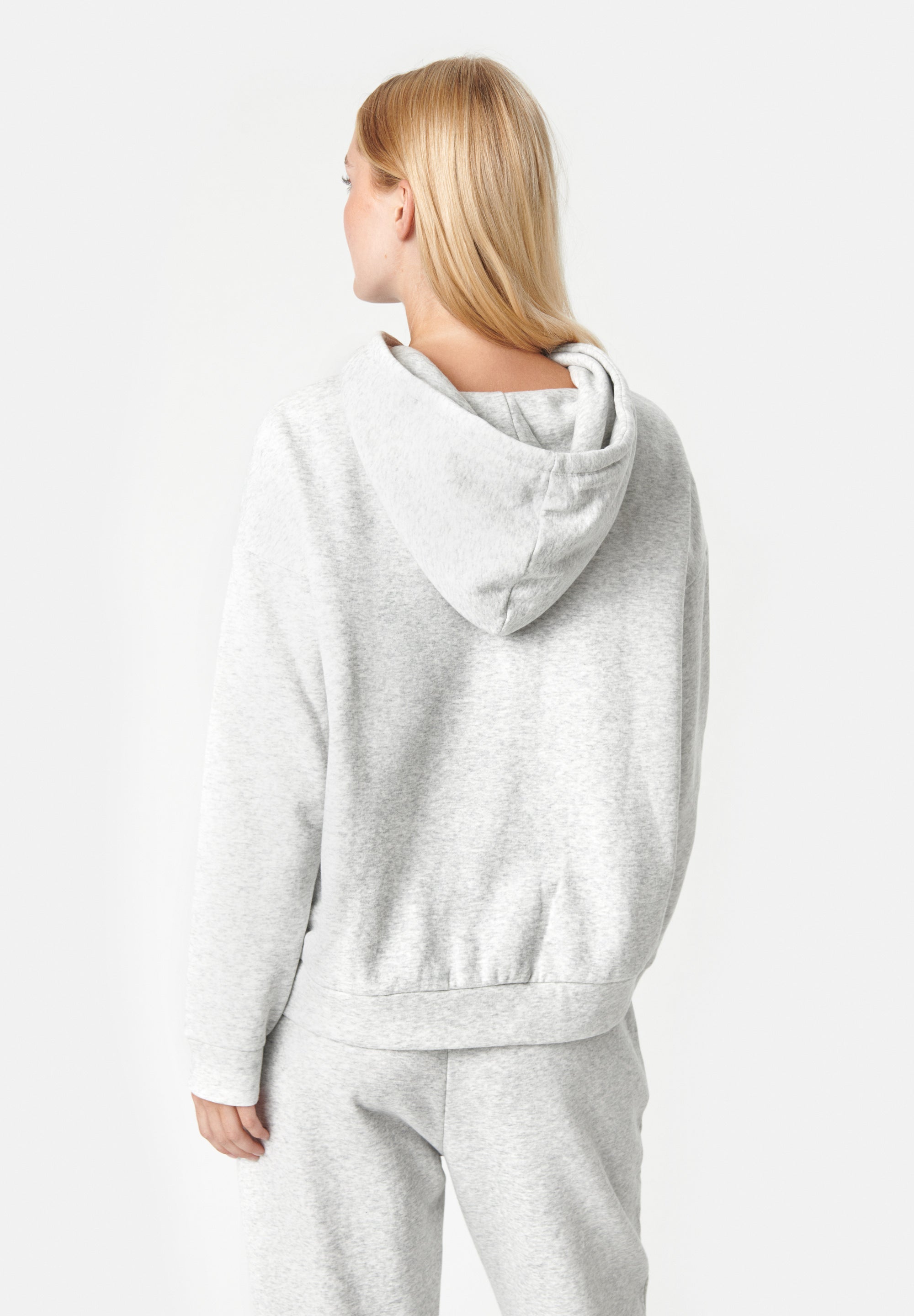 Anna Sweat Hoodie, Light Grey Melange