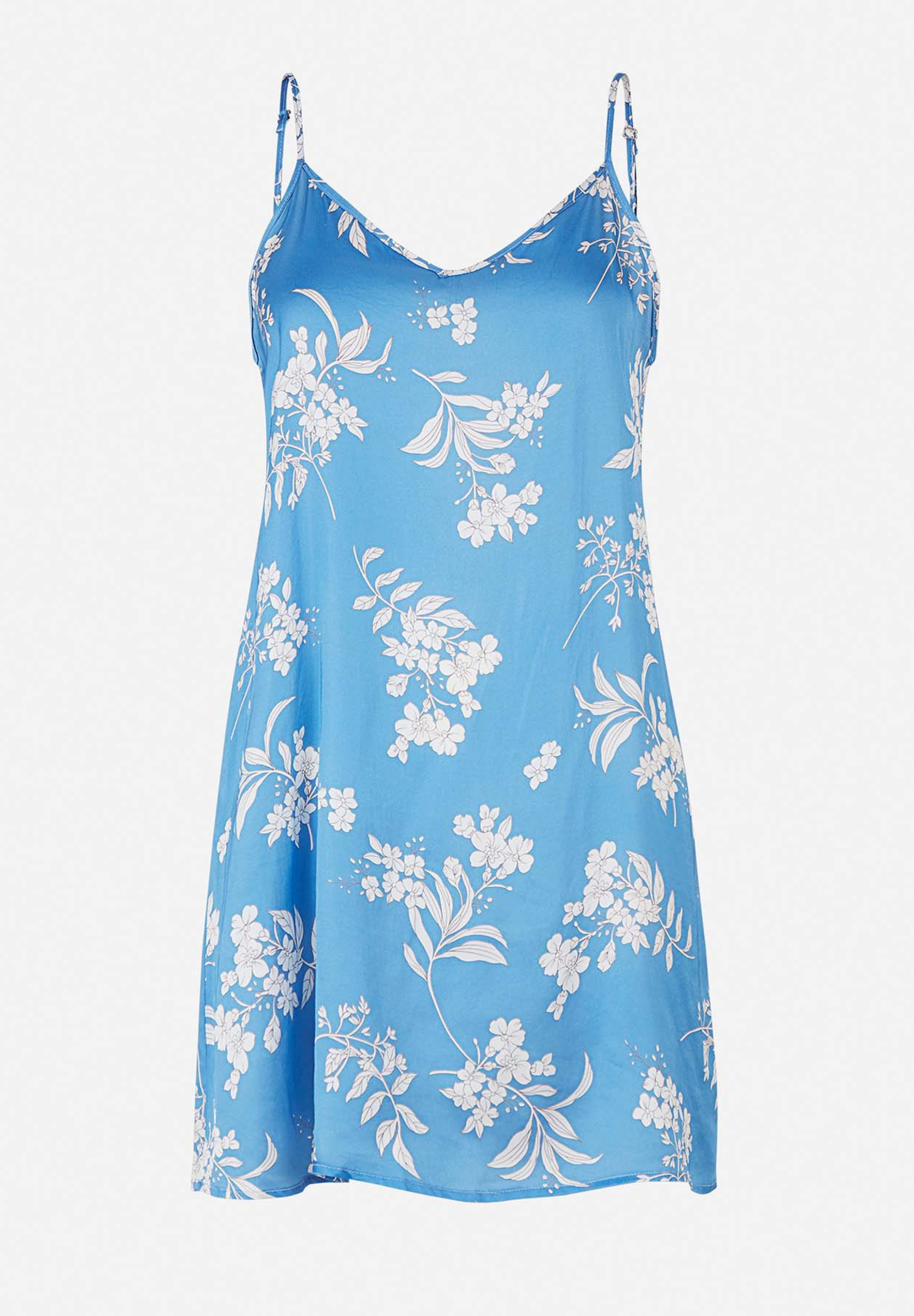 Jade Chemise Dress, Lichen Blue