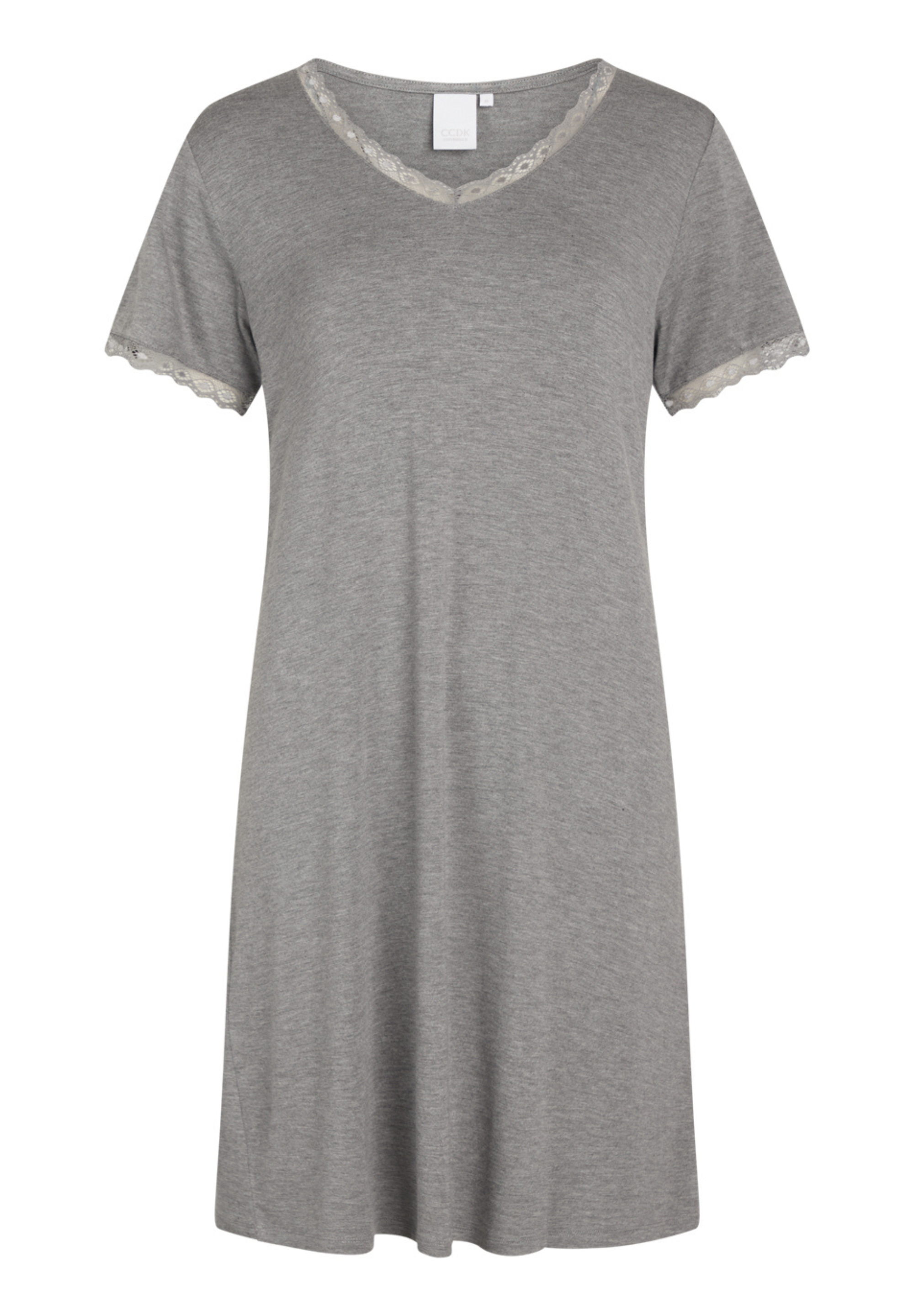 Jacqueline Short Sleeve Dress, Grey Melange