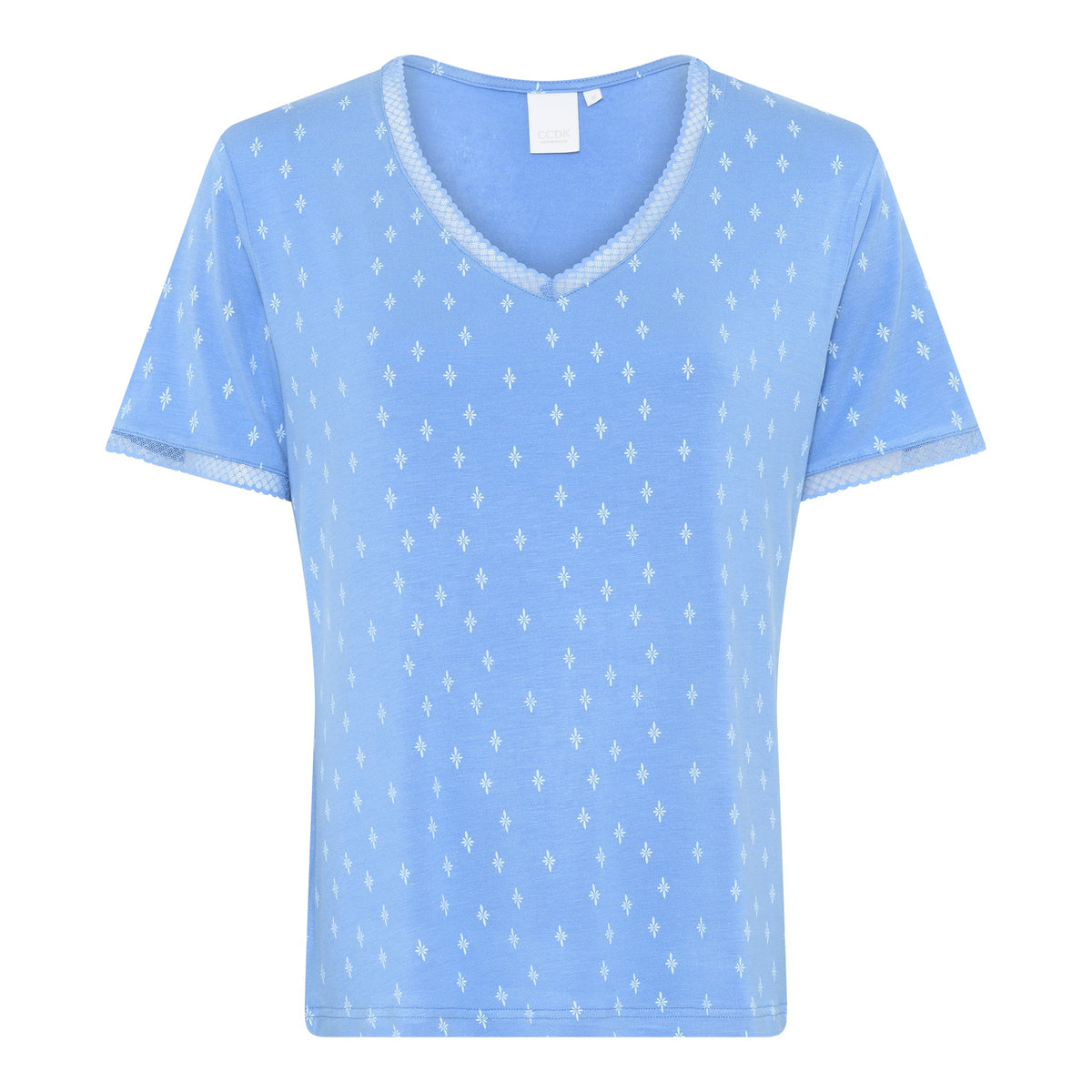 Jordan Kurzarm-T-Shirt, Azurblau Allover-Print