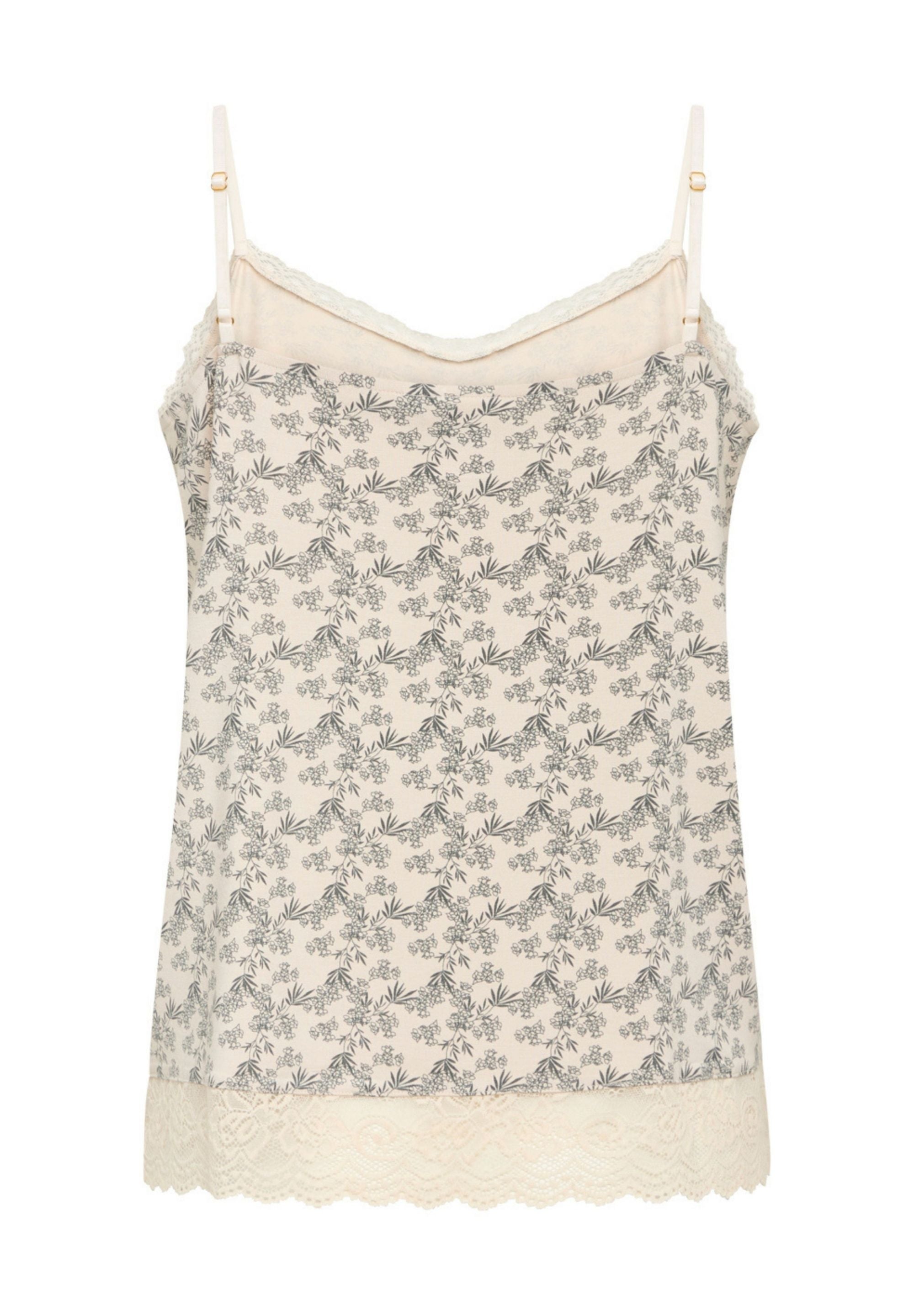 Kendall Chemise Top, Crystal Gray AOP