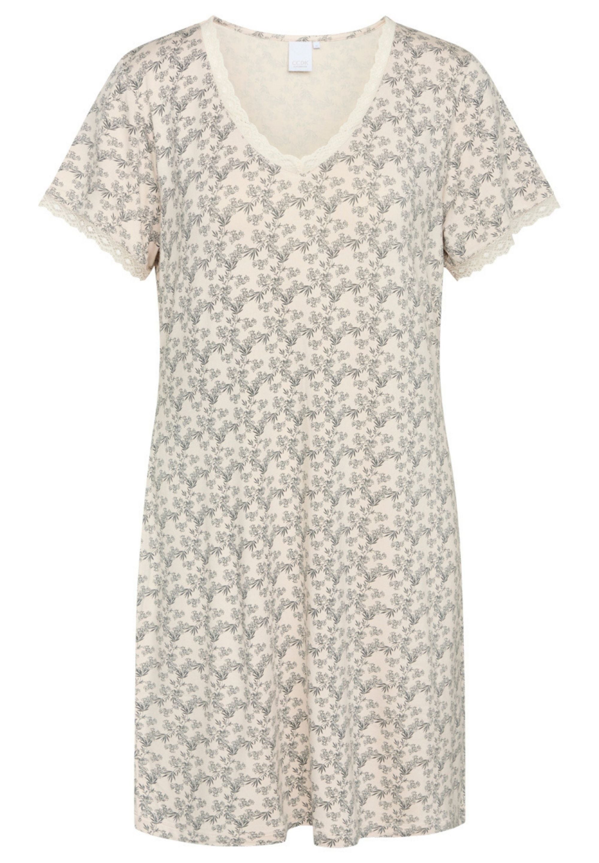 Jacqueline Short Sleeve Dress, Crystal Gray AOP