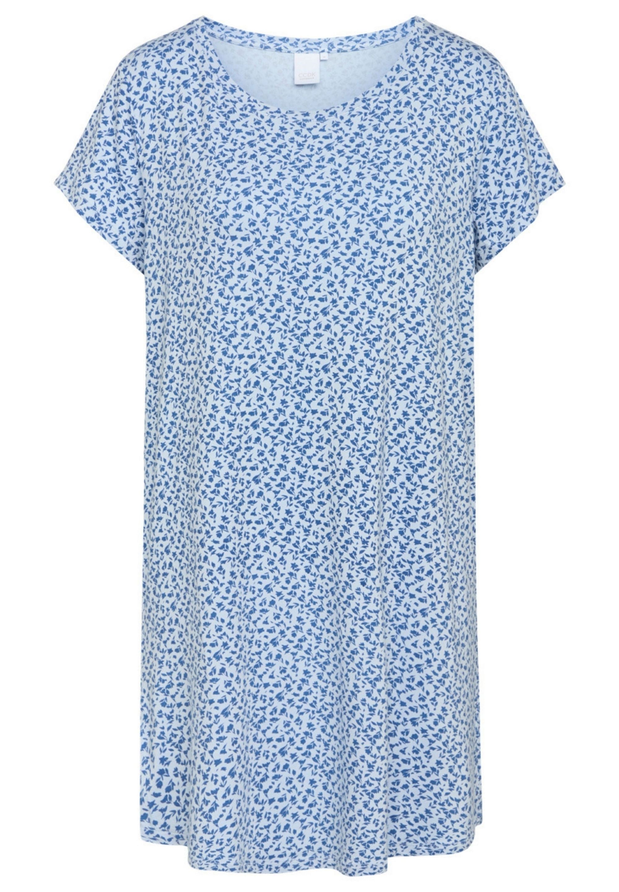 Nicole Short Sleeve Dress, Kentucky Blue AOP