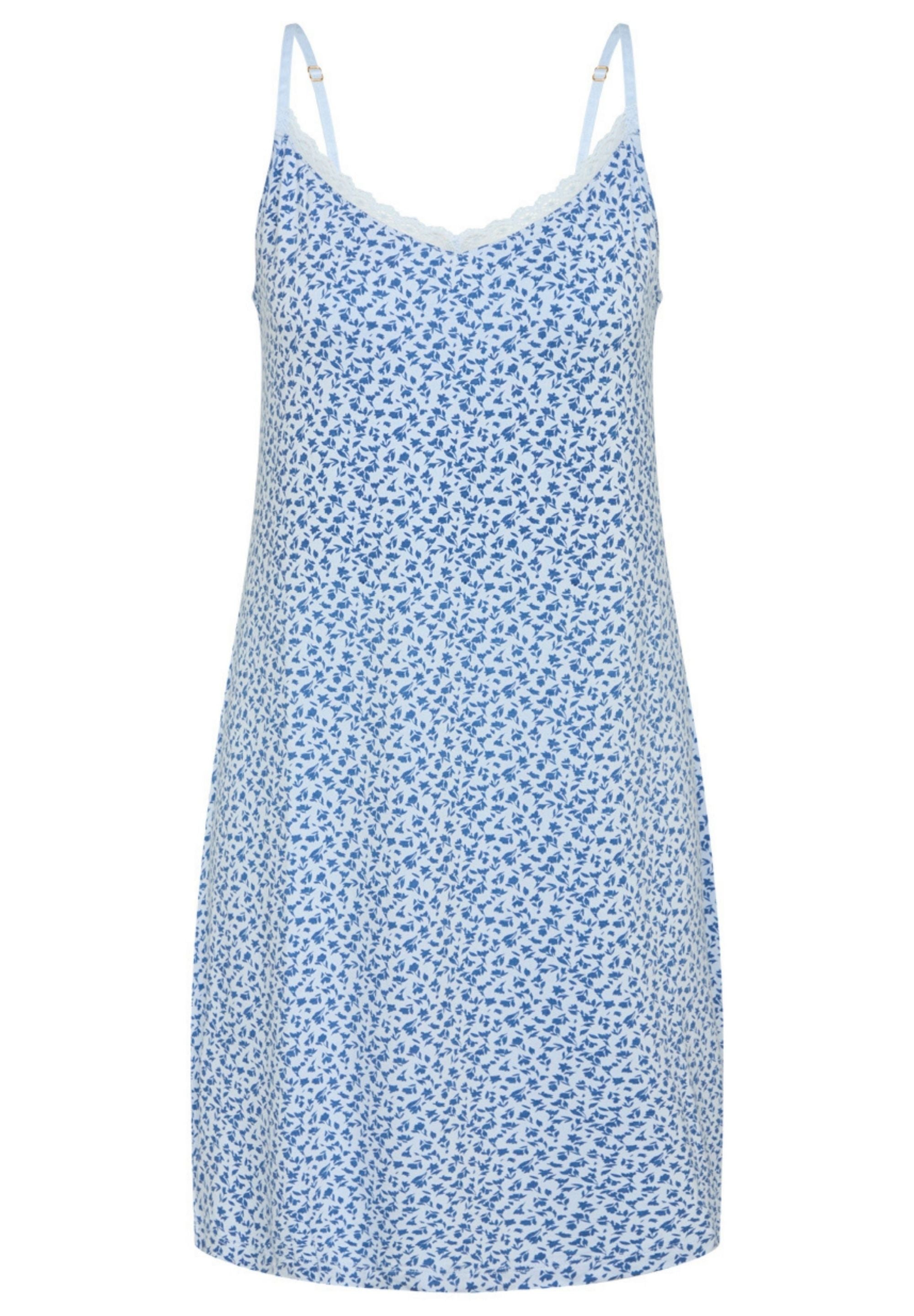 Maia Chemise Dress, Kentucky Blue AOP