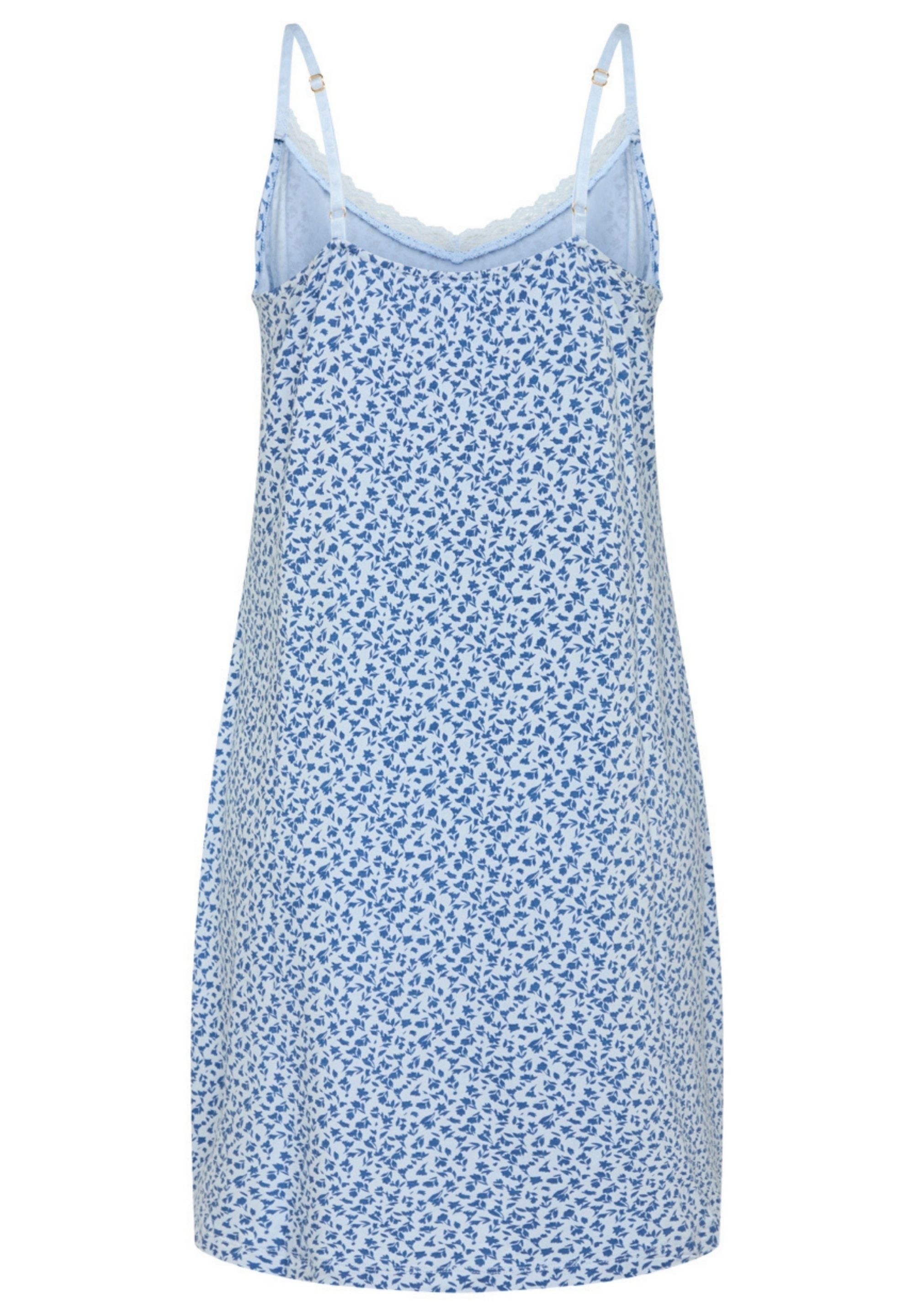 Maia Chemise Dress, Kentucky Blue AOP