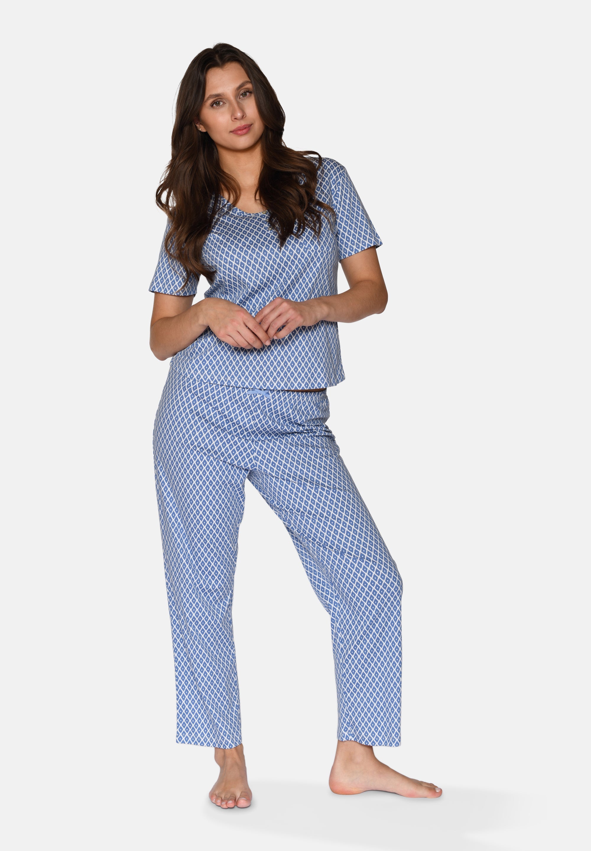 Charlotte Crop Pants, Riverside AOP
