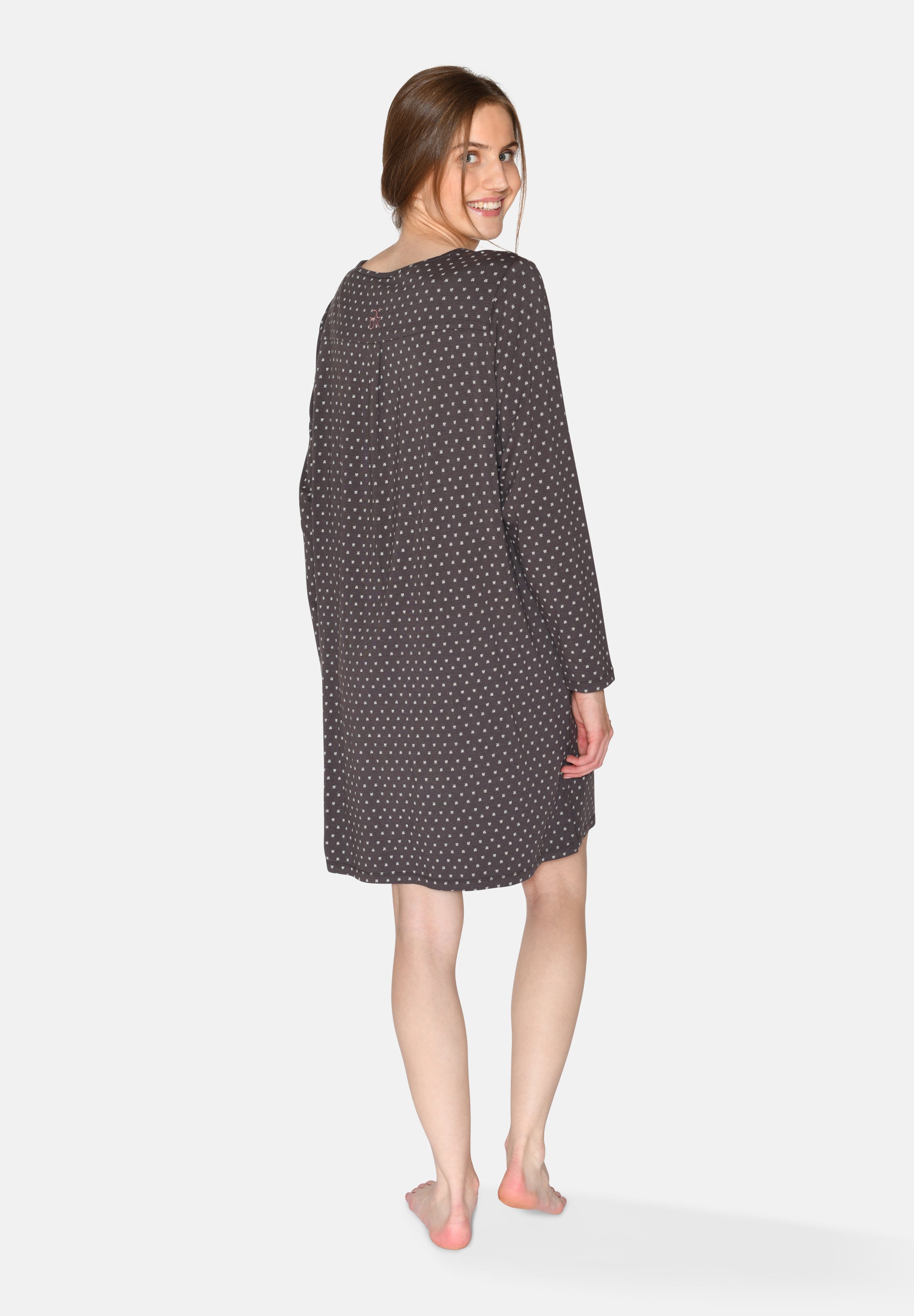 Bea Long Sleeve Dress, Pavement AOP